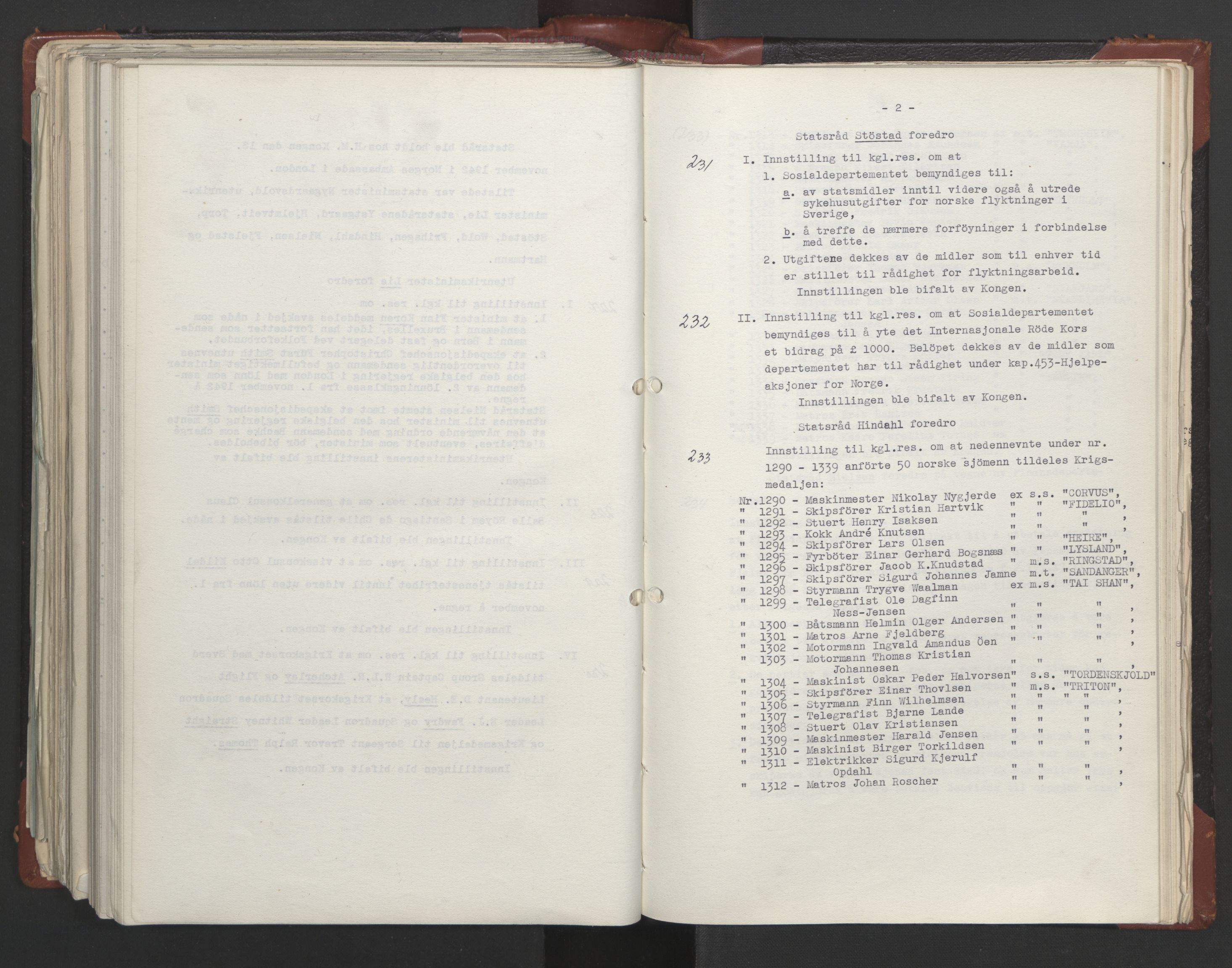 Statsrådssekretariatet, AV/RA-S-1001/A/Ac/L0122: Kgl. res. (9/4) 17/4 1940 -18/12 1942, 1940-1942, p. 361