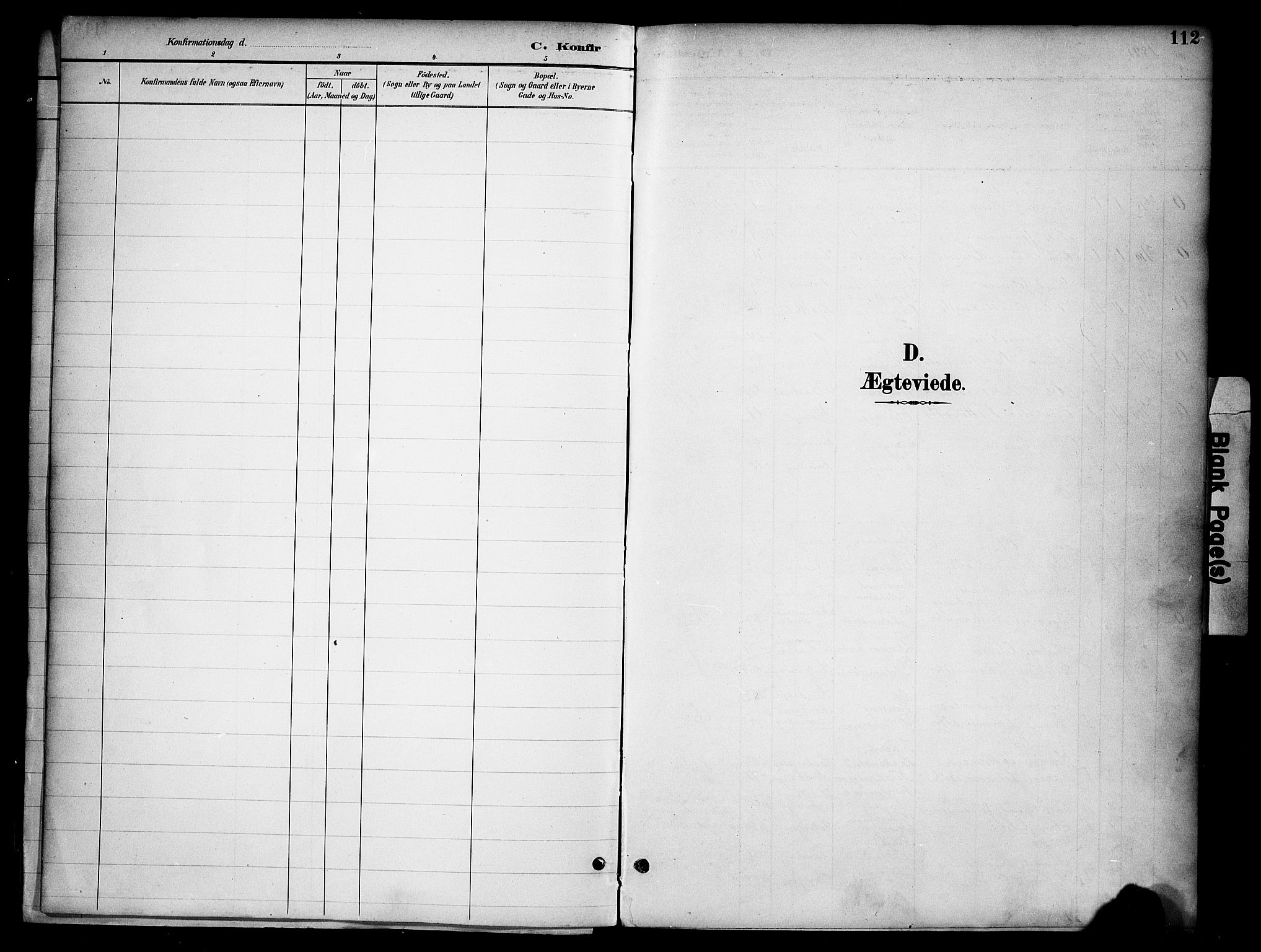 Ringsaker prestekontor, SAH/PREST-014/K/Ka/L0015: Parish register (official) no. 15, 1891-1904, p. 112
