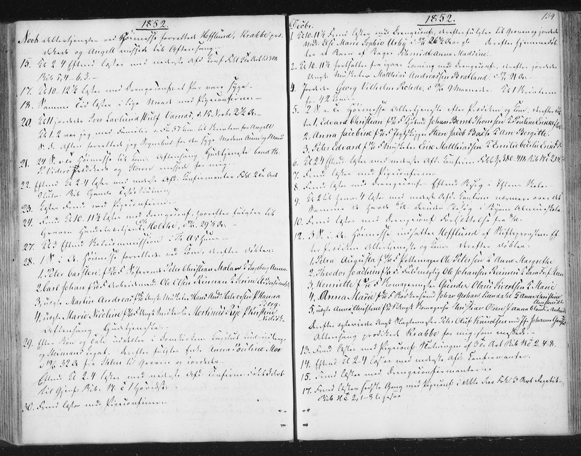 Ministerialprotokoller, klokkerbøker og fødselsregistre - Sør-Trøndelag, SAT/A-1456/602/L0127: Curate's parish register no. 602B01, 1821-1875, p. 154