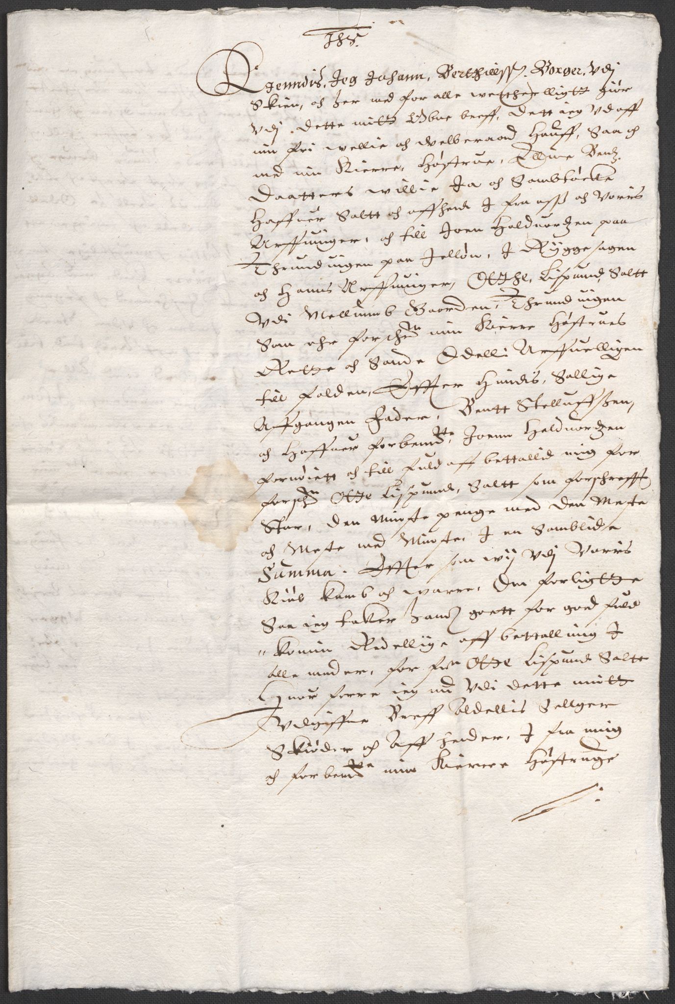 Riksarkivets diplomsamling, AV/RA-EA-5965/F12/L0008: Pk. 8 (II), 1602-1704, p. 63