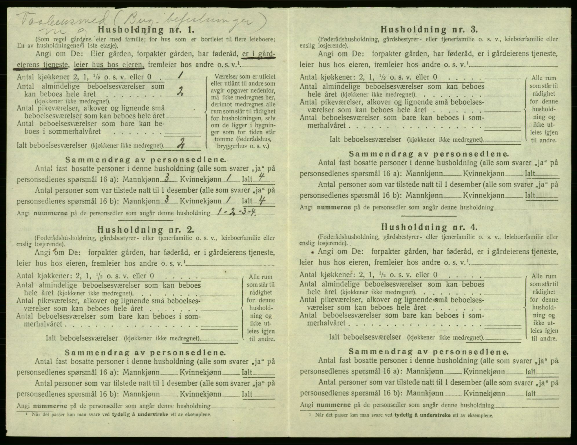 SAB, 1920 census for Laksevåg, 1920, p. 1199