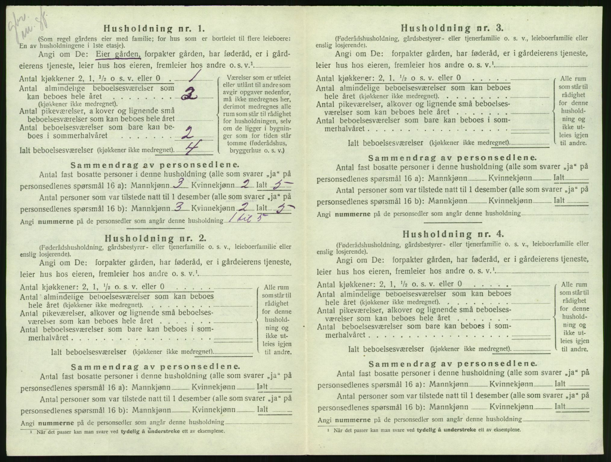 SAT, 1920 census for Halsa, 1920, p. 281