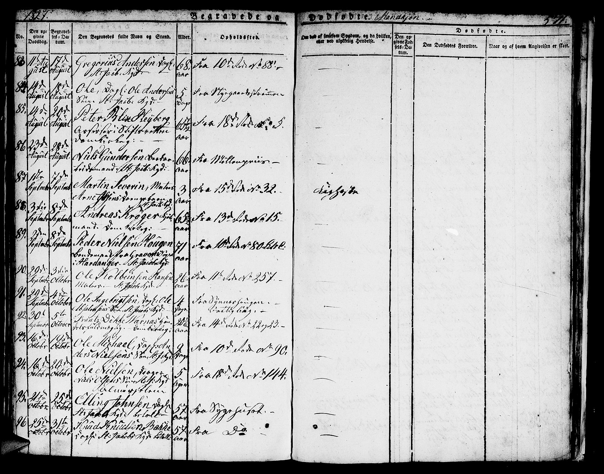 Domkirken sokneprestembete, AV/SAB-A-74801/H/Hab/L0002: Parish register (copy) no. A 2, 1821-1839, p. 571