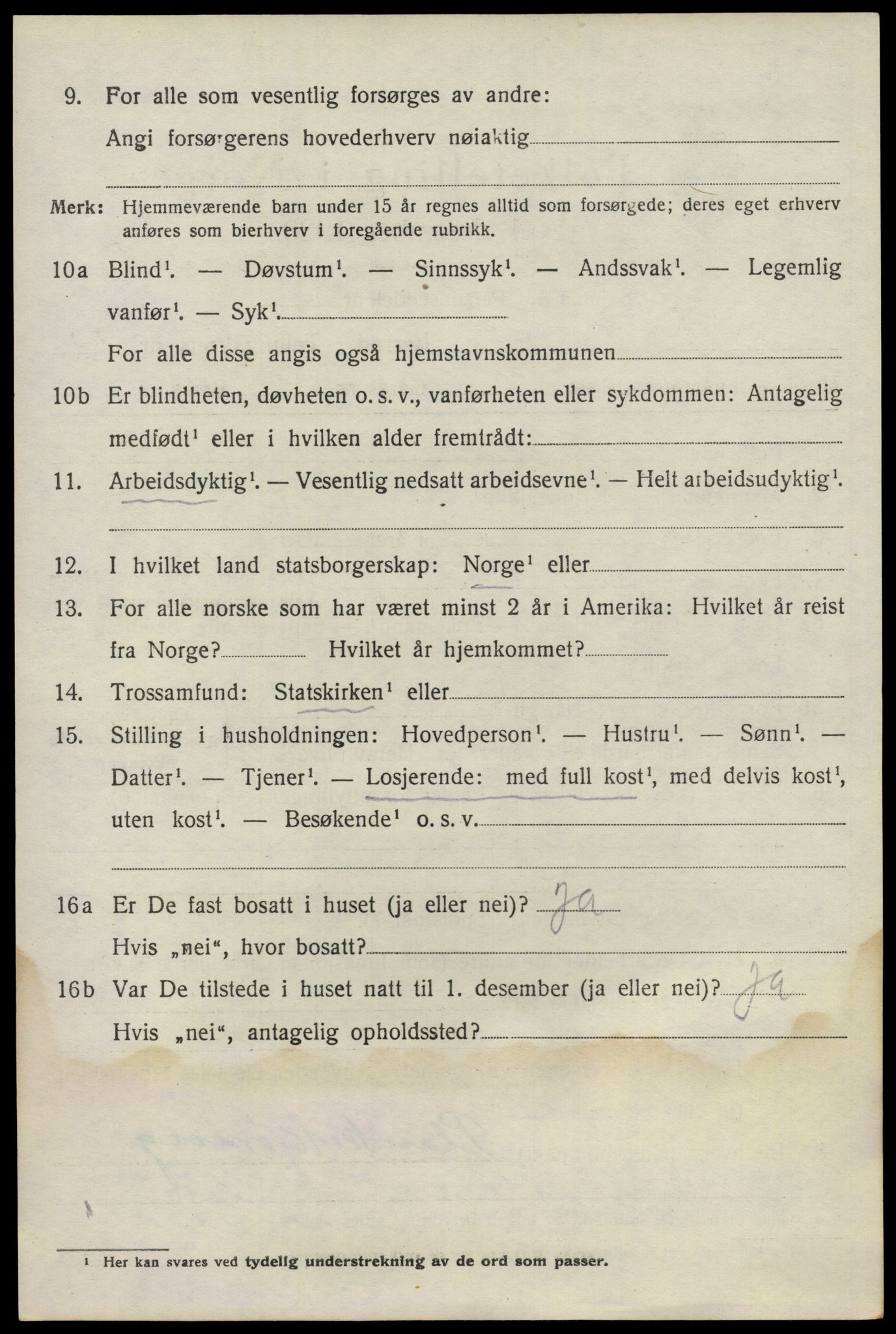 SAO, 1920 census for Nes, 1920, p. 21929