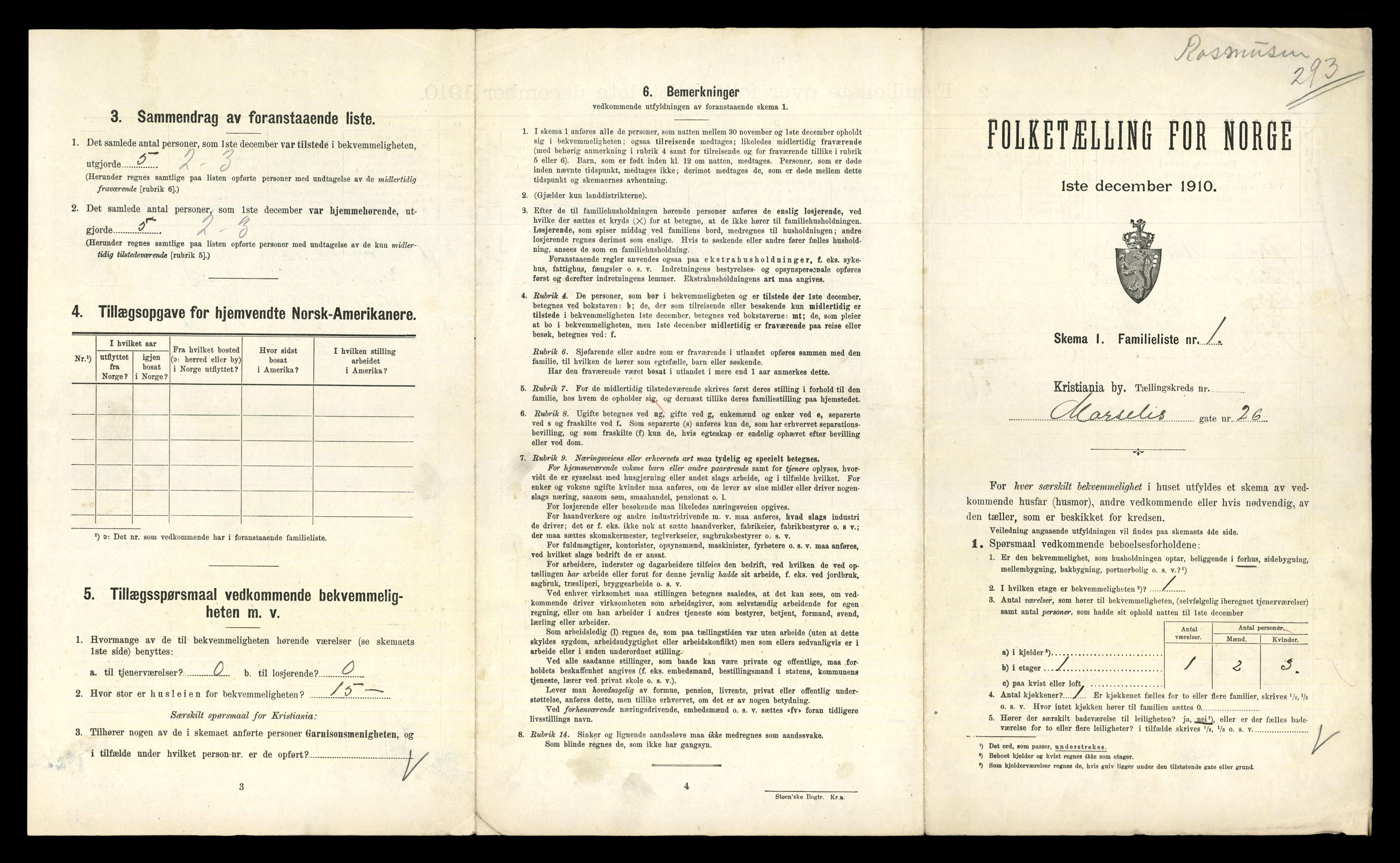 RA, 1910 census for Kristiania, 1910, p. 63175