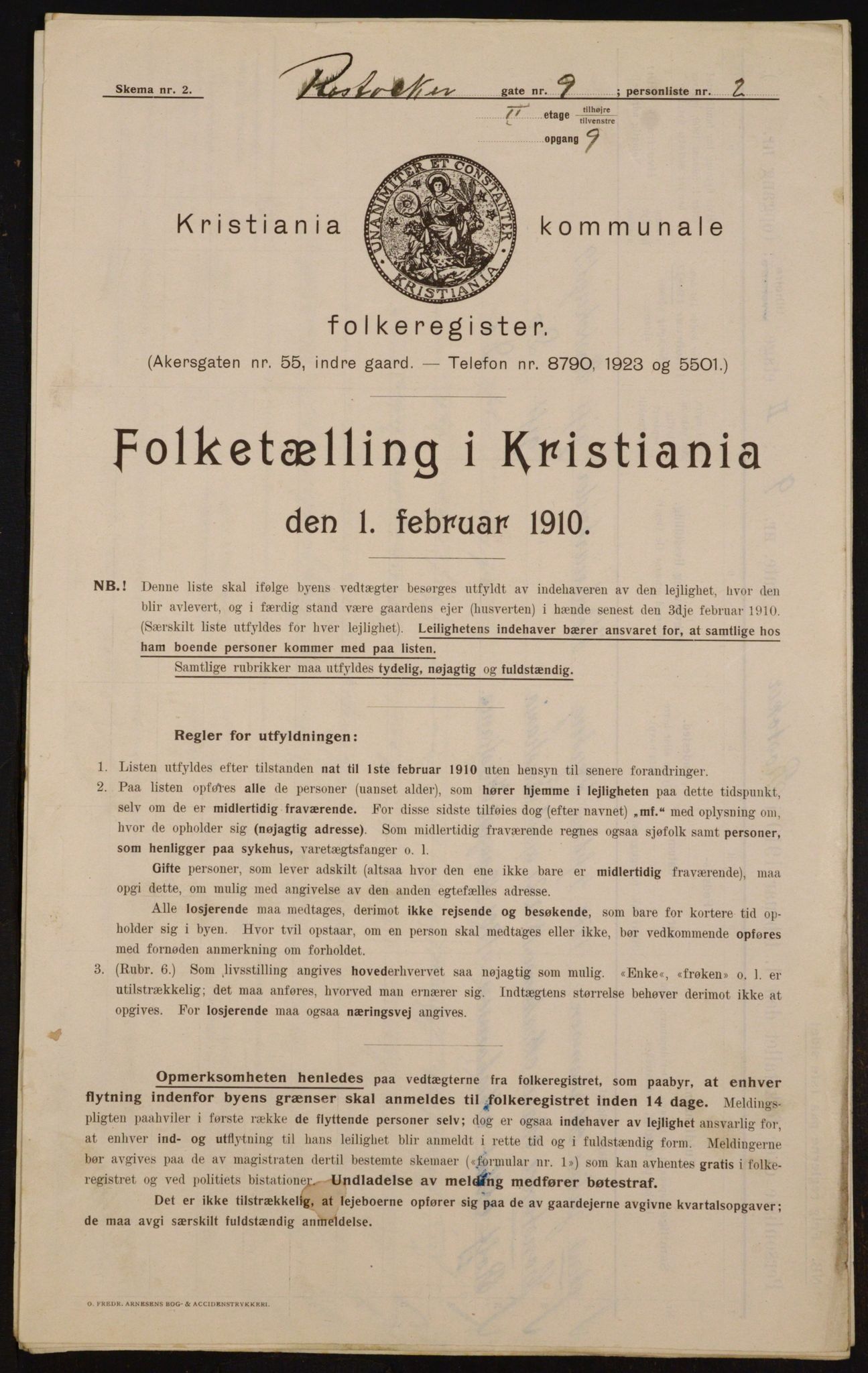 OBA, Municipal Census 1910 for Kristiania, 1910, p. 80882