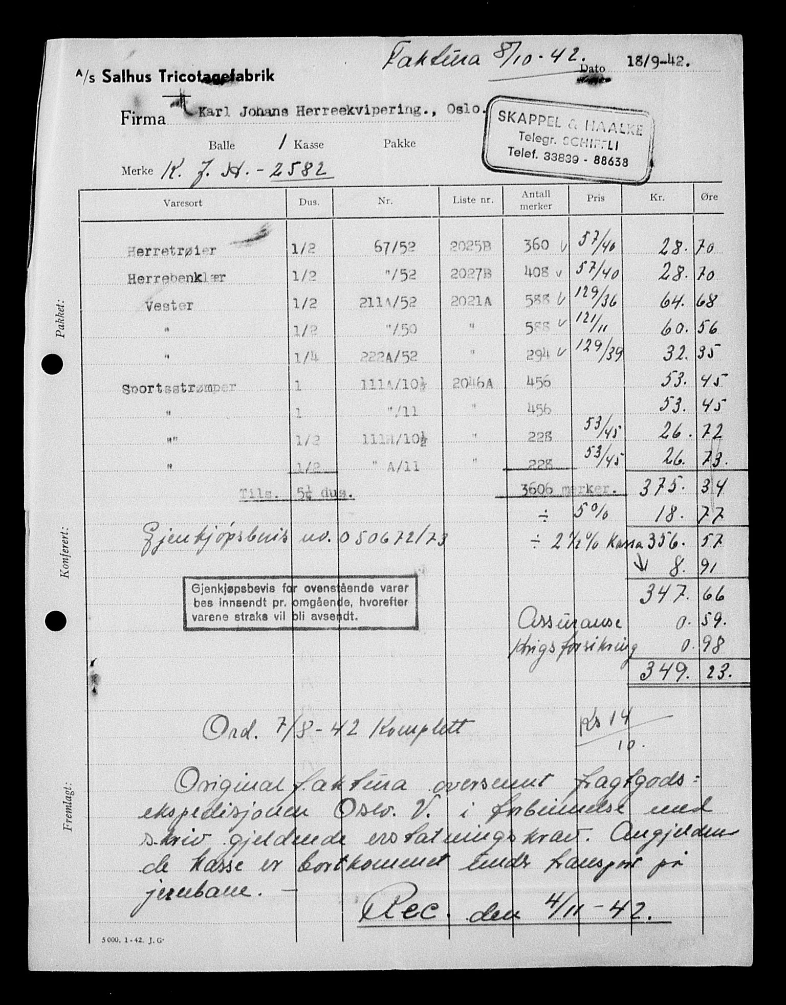 Justisdepartementet, Tilbakeføringskontoret for inndratte formuer, AV/RA-S-1564/H/Hc/Hcc/L0949: --, 1945-1947, p. 103