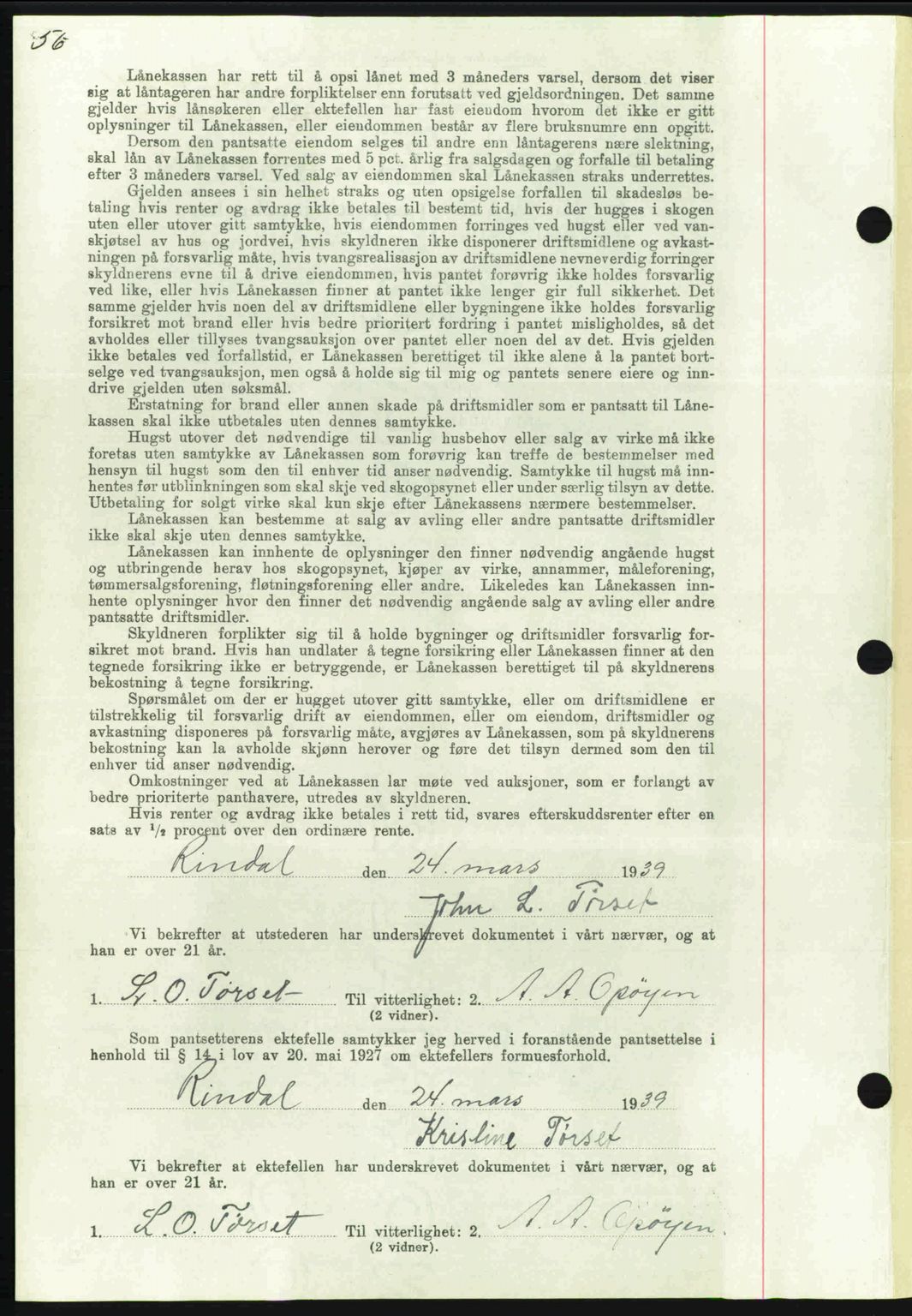 Nordmøre sorenskriveri, AV/SAT-A-4132/1/2/2Ca: Mortgage book no. B85, 1939-1939, Diary no: : 842/1939