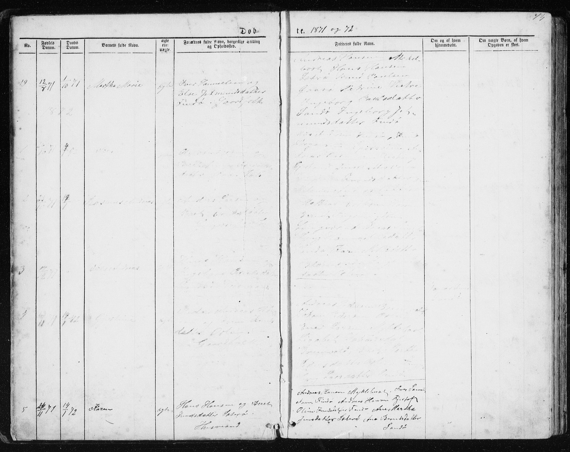 Ministerialprotokoller, klokkerbøker og fødselsregistre - Møre og Romsdal, AV/SAT-A-1454/561/L0732: Parish register (copy) no. 561C02, 1867-1900, p. 13