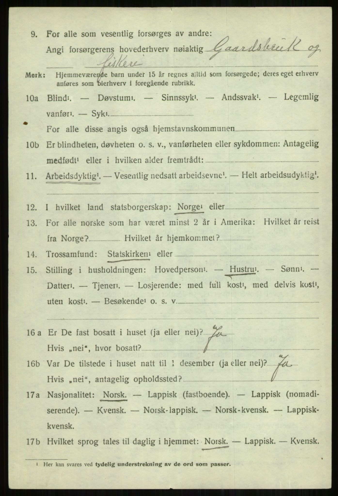 SATØ, 1920 census for Skjervøy, 1920, p. 3506