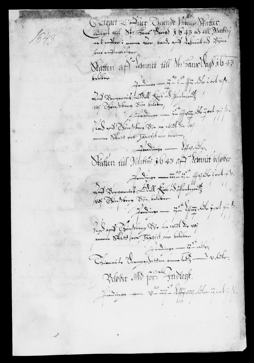 Rentekammeret inntil 1814, Reviderte regnskaper, Lensregnskaper, AV/RA-EA-5023/R/Rb/Rbo/L0024: Tønsberg len, 1642-1644