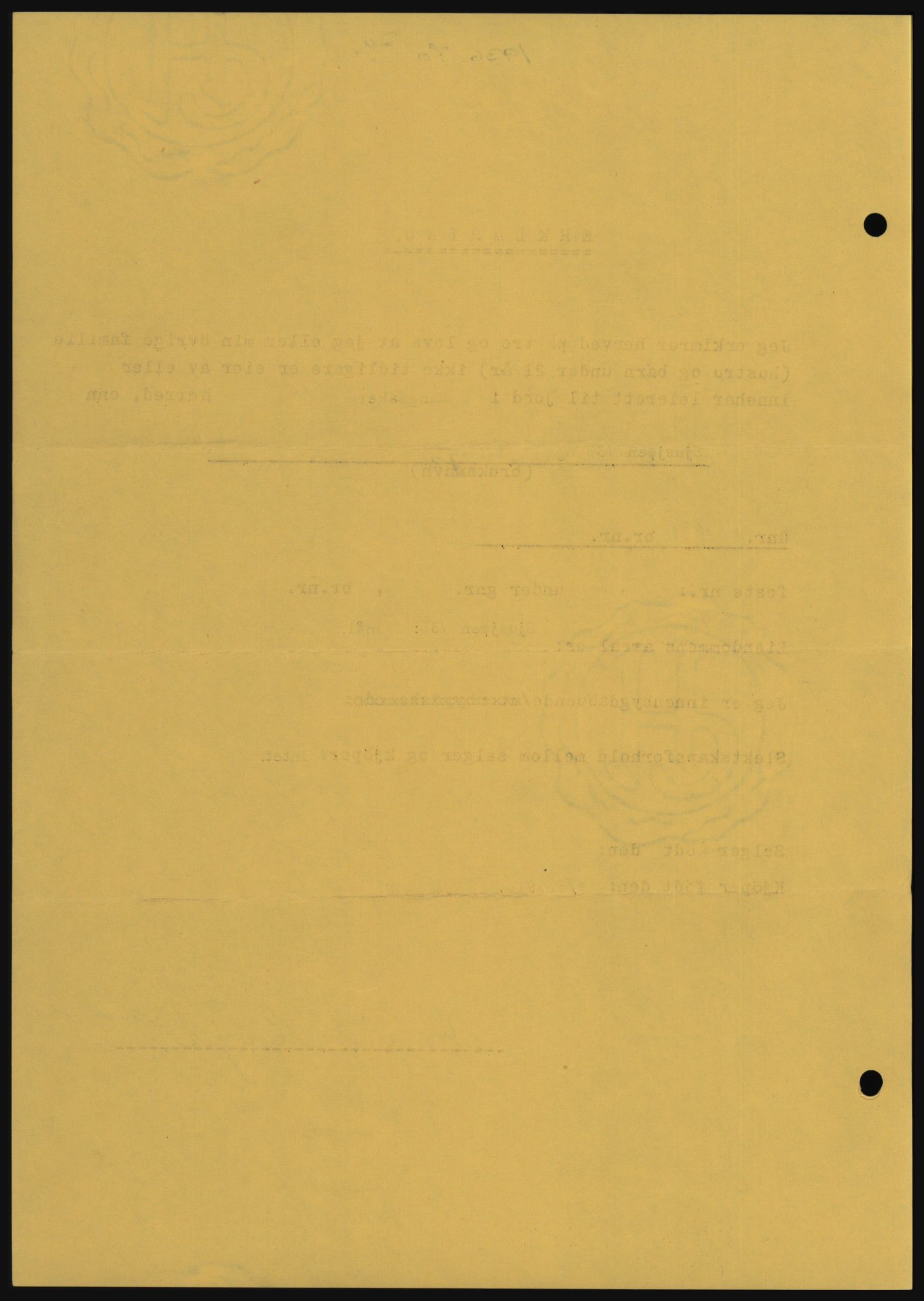 Nord-Hedmark sorenskriveri, SAH/TING-012/H/Hc/L0033: Mortgage book no. 33, 1970-1970, Diary no: : 1936/1970