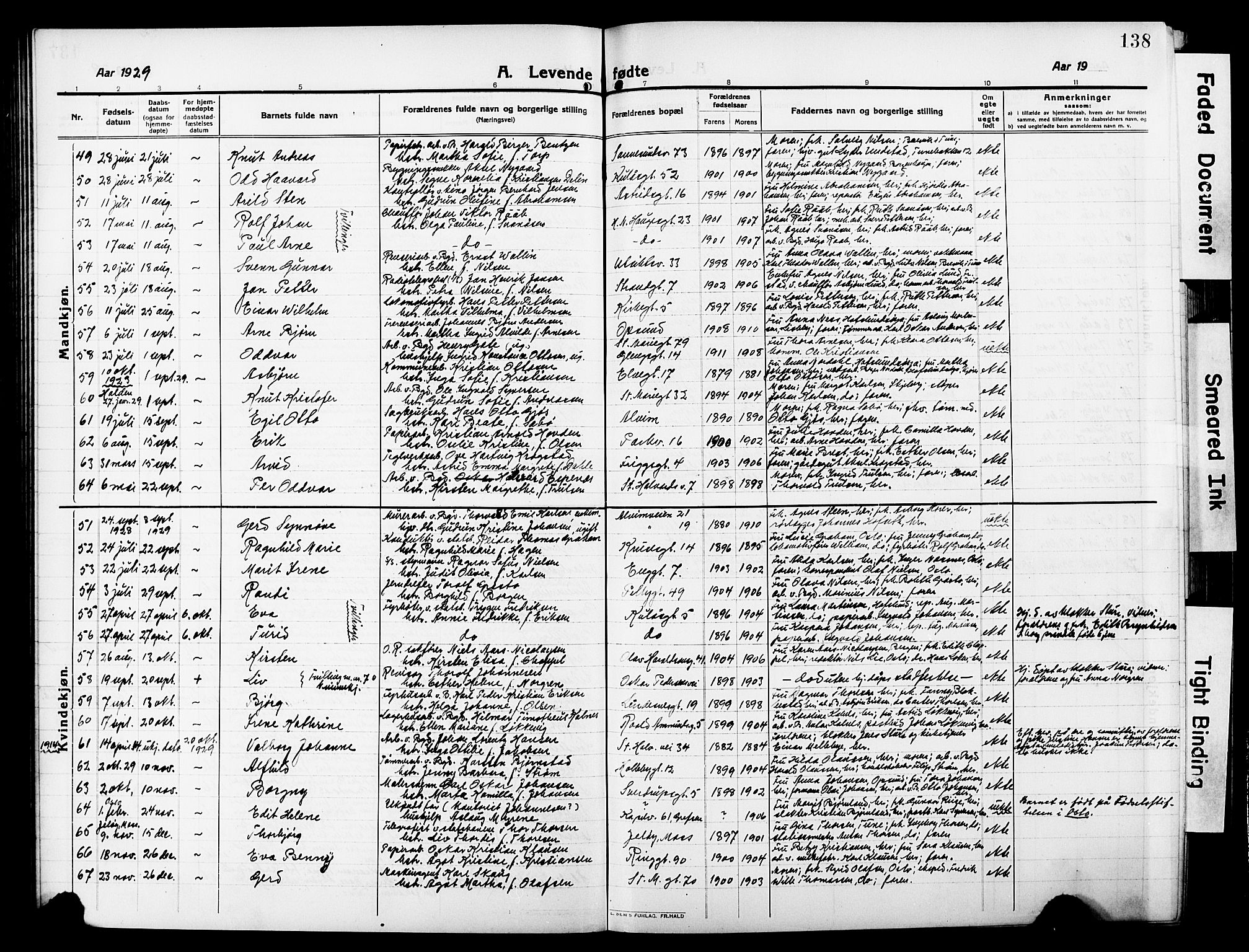 Sarpsborg prestekontor Kirkebøker, AV/SAO-A-2006/G/Ga/L0002: Parish register (copy) no. 2, 1912-1931, p. 138