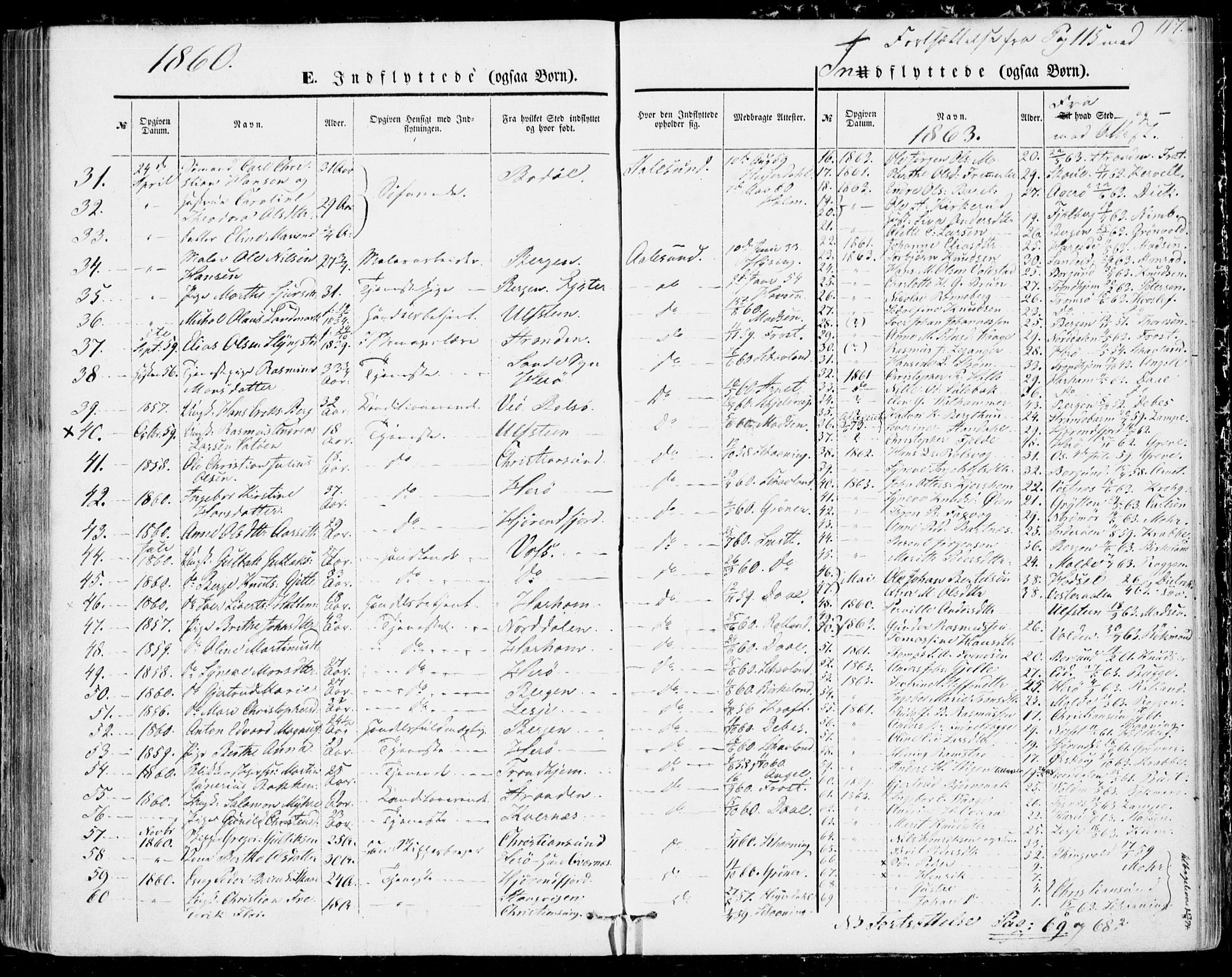 Ministerialprotokoller, klokkerbøker og fødselsregistre - Møre og Romsdal, AV/SAT-A-1454/529/L0451: Parish register (official) no. 529A01, 1855-1863, p. 117