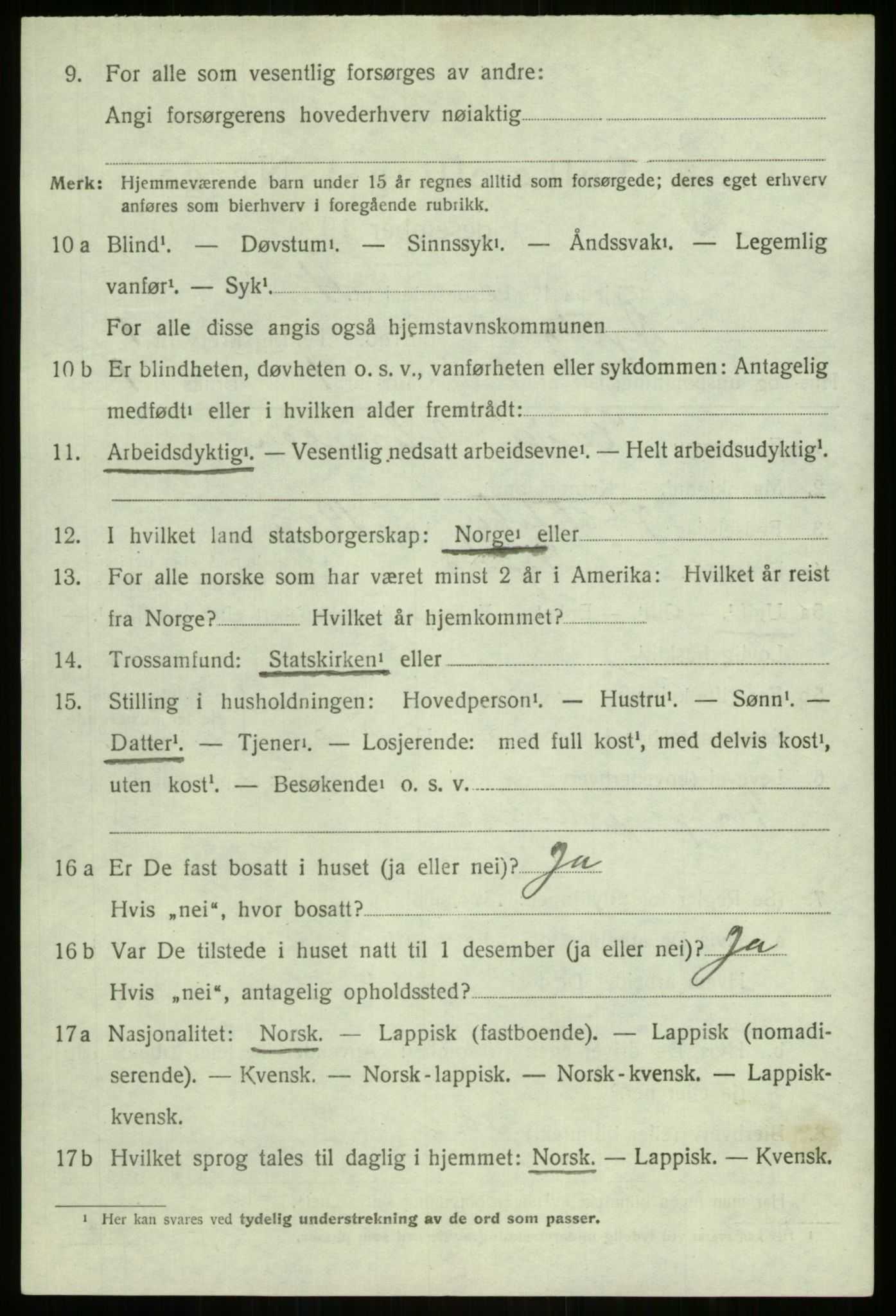 SATØ, 1920 census for Dyrøy, 1920, p. 652