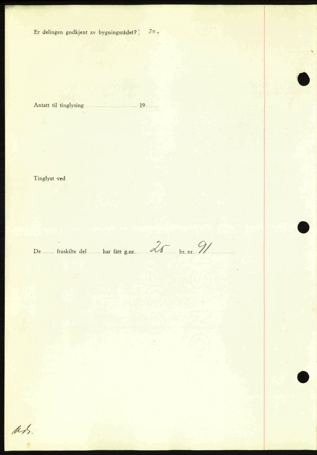 Romsdal sorenskriveri, AV/SAT-A-4149/1/2/2C: Mortgage book no. A10, 1941-1941, Diary no: : 1524/1941