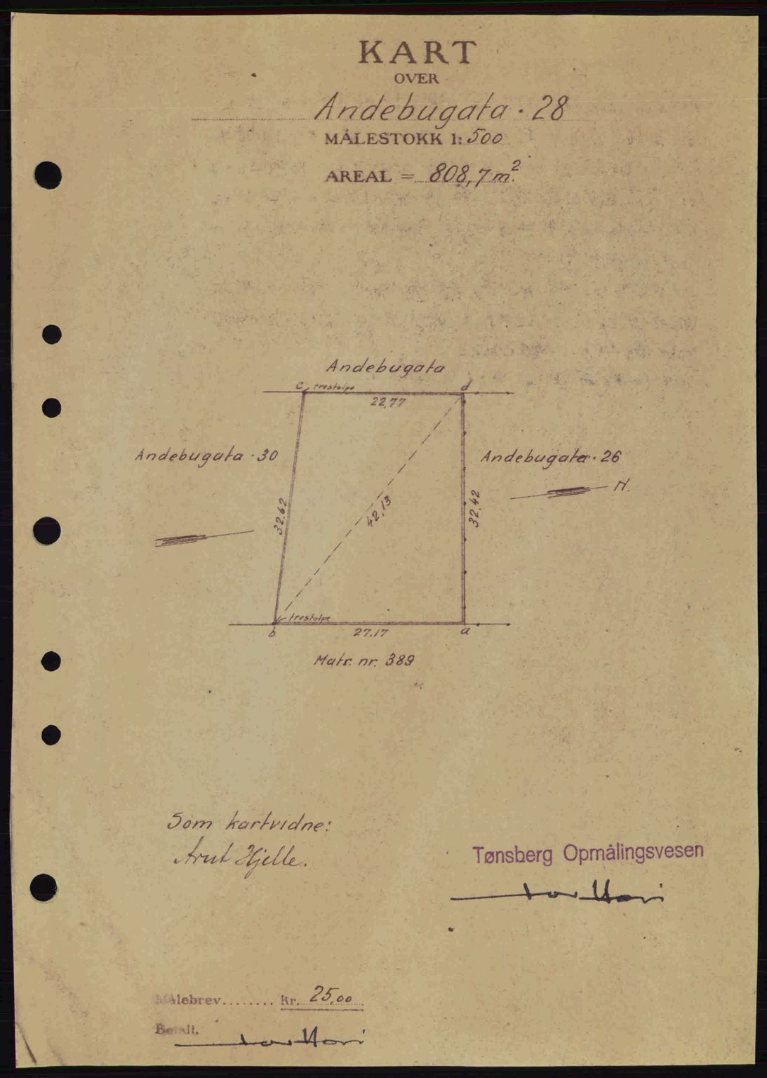 Tønsberg sorenskriveri, AV/SAKO-A-130/G/Ga/Gaa/L0014: Mortgage book no. A14, 1943-1944, Diary no: : 335/1944