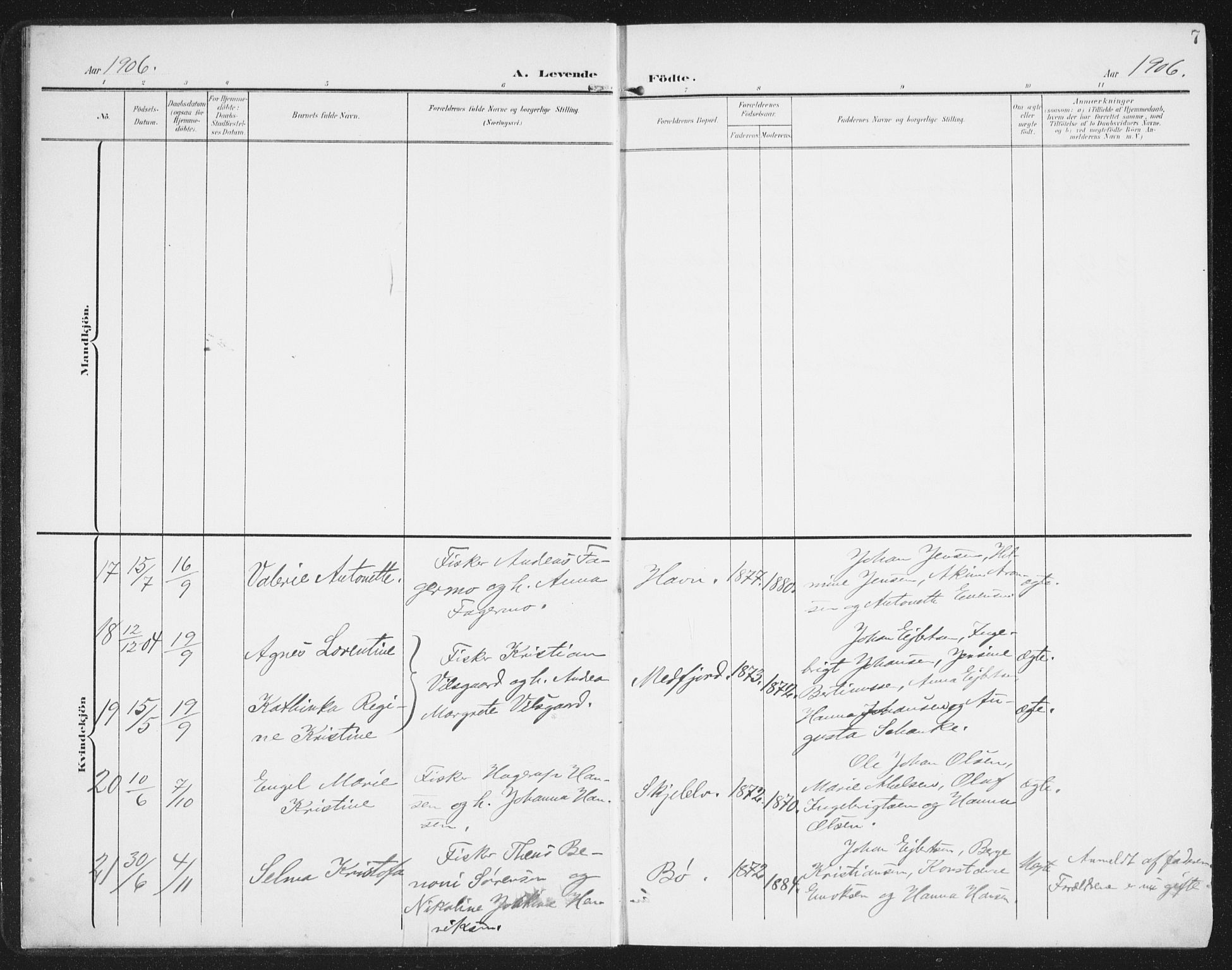 Berg sokneprestkontor, AV/SATØ-S-1318/G/Ga/Gaa/L0007kirke: Parish register (official) no. 7, 1906-1915, p. 7