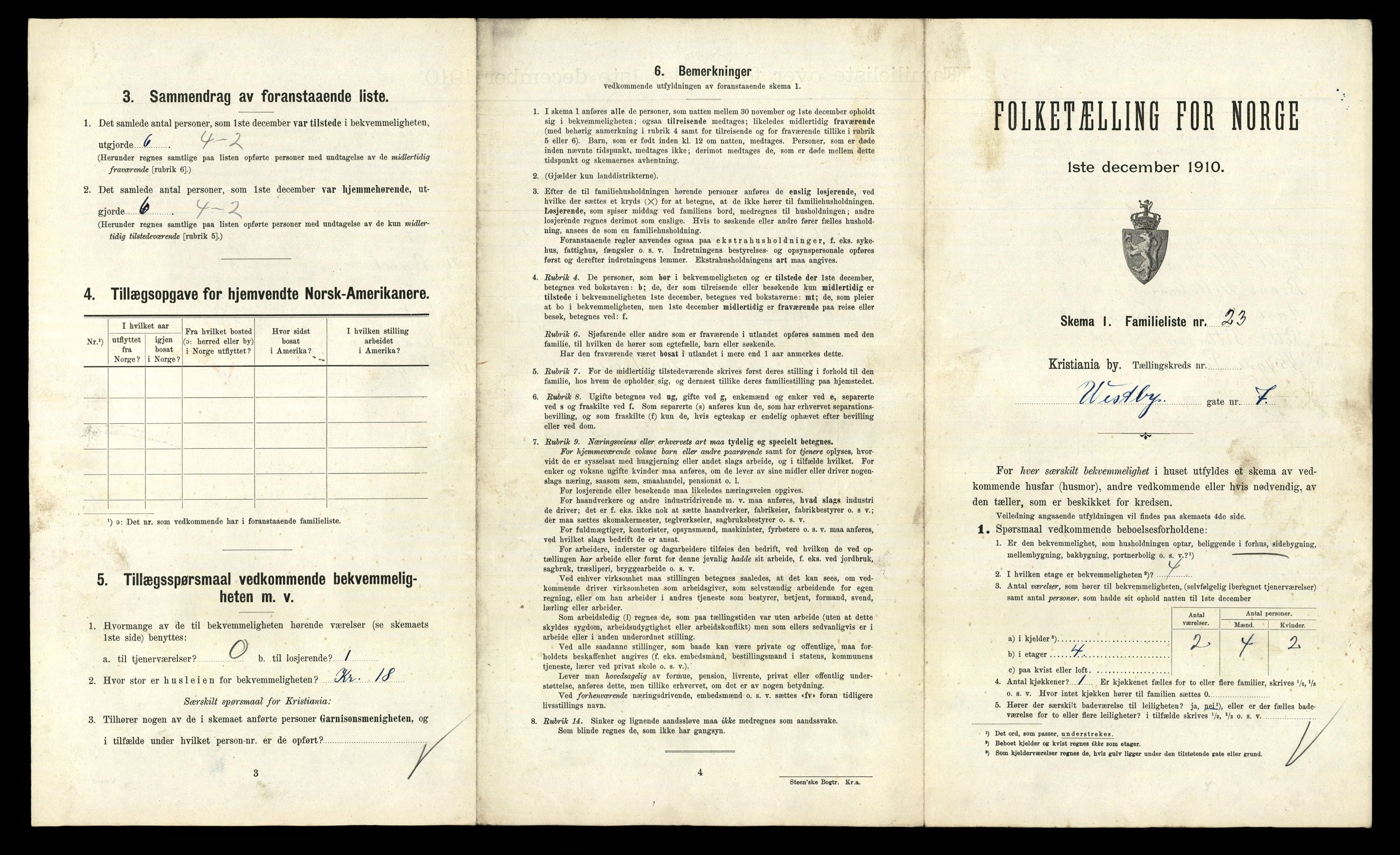 RA, 1910 census for Kristiania, 1910, p. 117993