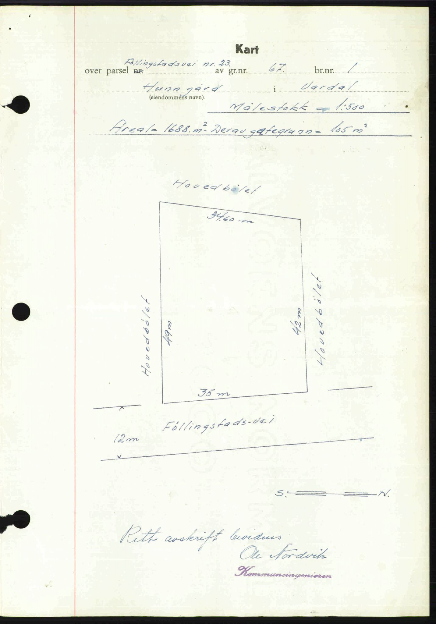 Toten tingrett, SAH/TING-006/H/Hb/Hbc/L0020: Mortgage book no. Hbc-20, 1948-1948, Diary no: : 2936/1948