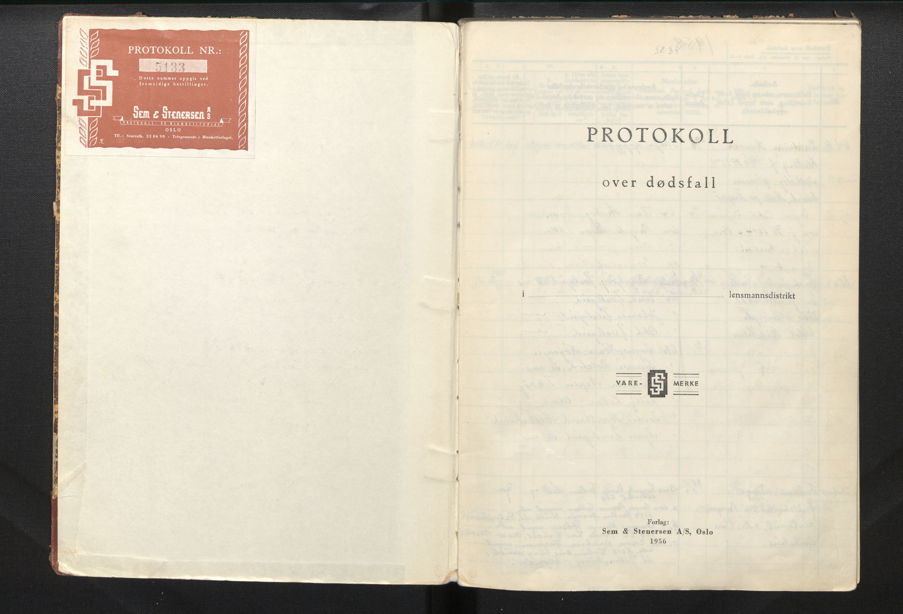 Lensmannen i Voss, AV/SAB-A-35801/0006/L0005c: Dødsfallprotokoll, 1958-1961