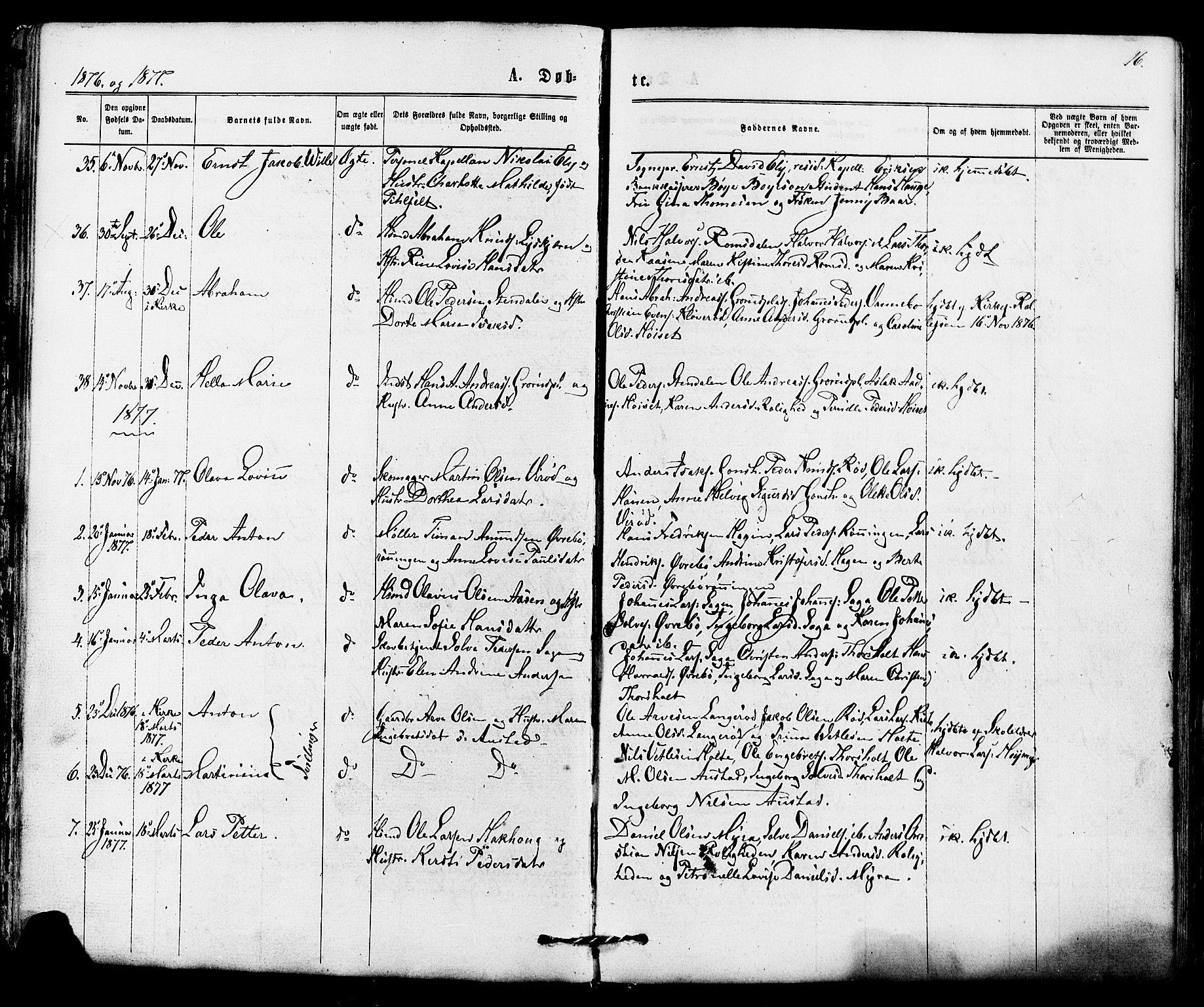 Siljan kirkebøker, AV/SAKO-A-300/F/Fa/L0002: Parish register (official) no. 2, 1870-1895, p. 16