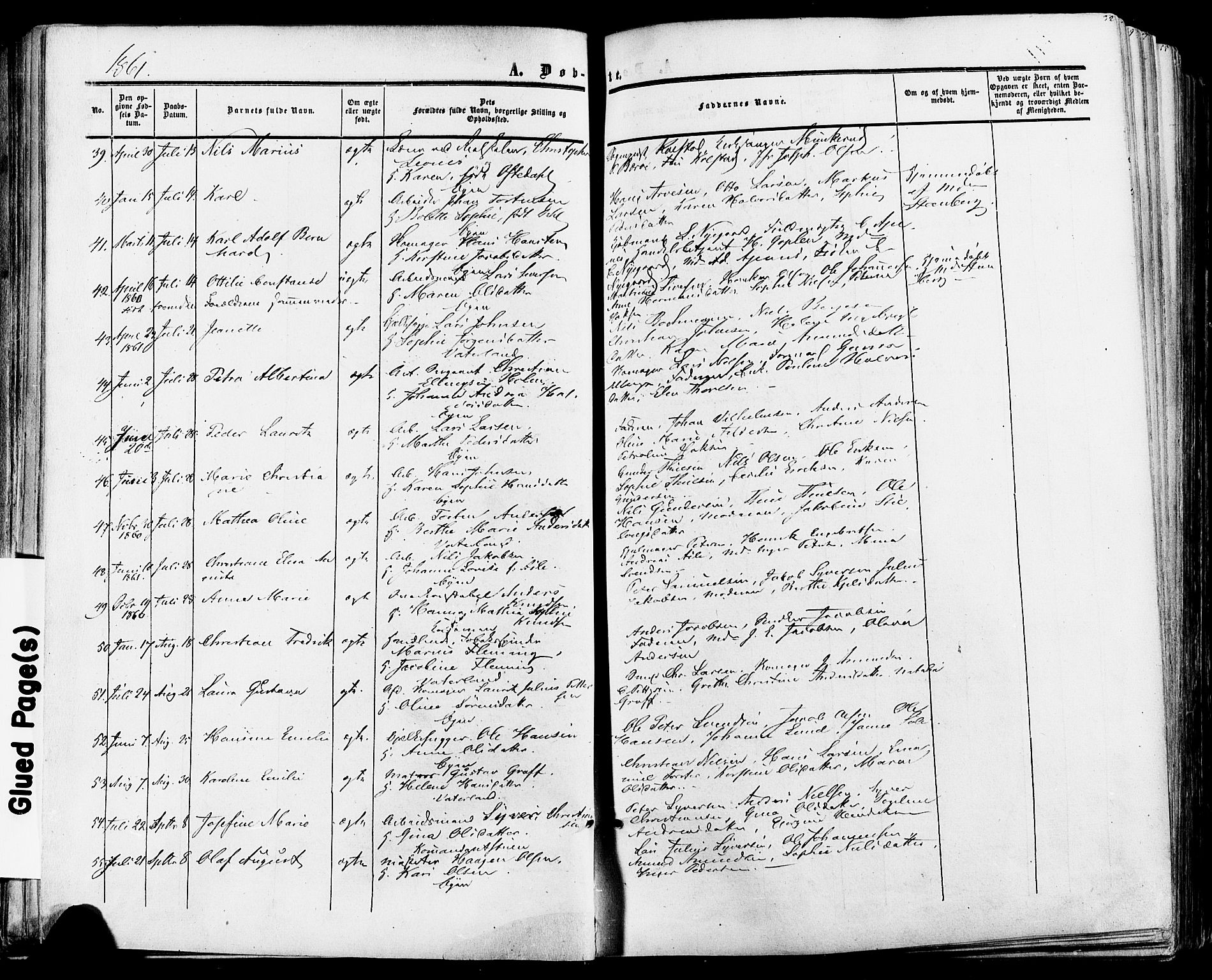 Fredrikstad prestekontor Kirkebøker, SAO/A-11082/F/Fa/L0006: Parish register (official) no. 6, 1857-1878, p. 32