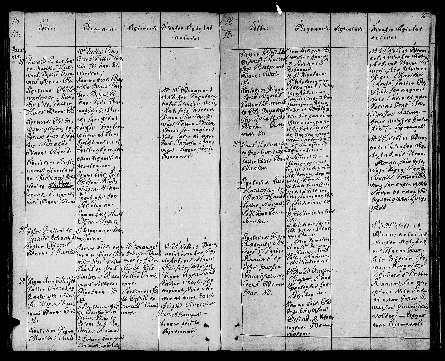 Ministerialprotokoller, klokkerbøker og fødselsregistre - Sør-Trøndelag, SAT/A-1456/678/L0894: Parish register (official) no. 678A04, 1806-1815, p. 73