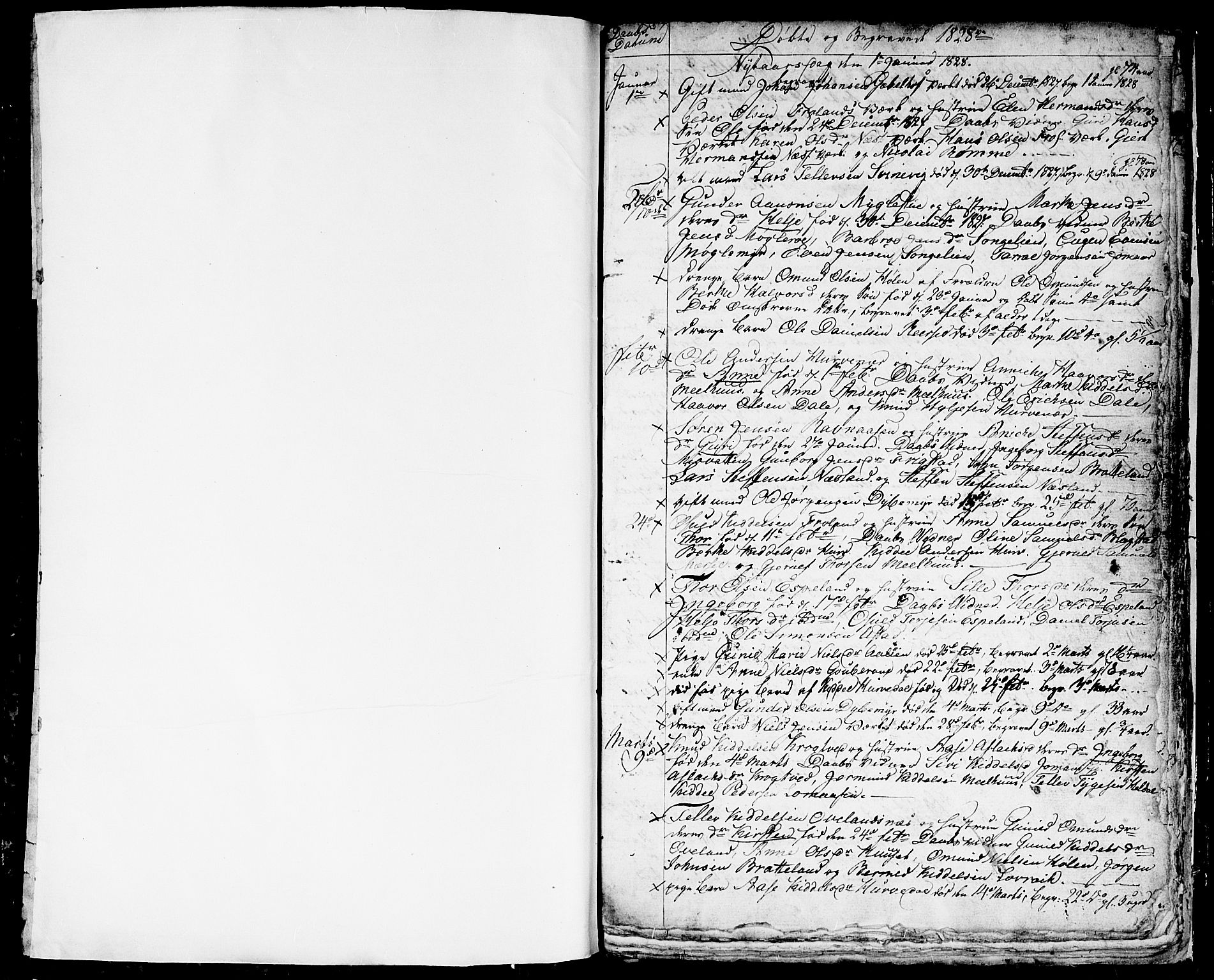 Froland sokneprestkontor, SAK/1111-0013/F/Fb/L0006: Parish register (copy) no. B 6, 1828-1834
