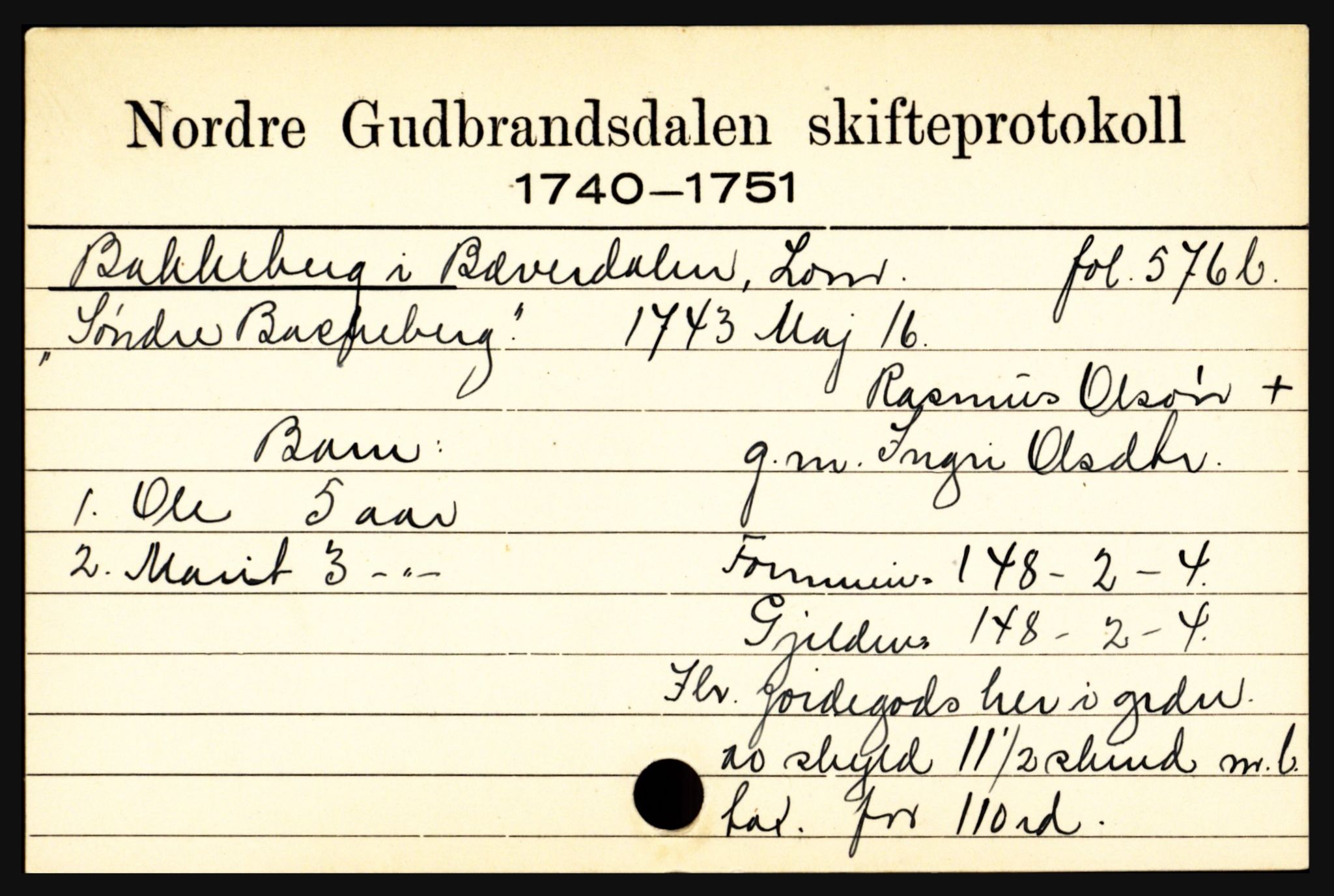 Nord-Gudbrandsdal tingrett, SAH/TING-002/J, 1658-1900, p. 439