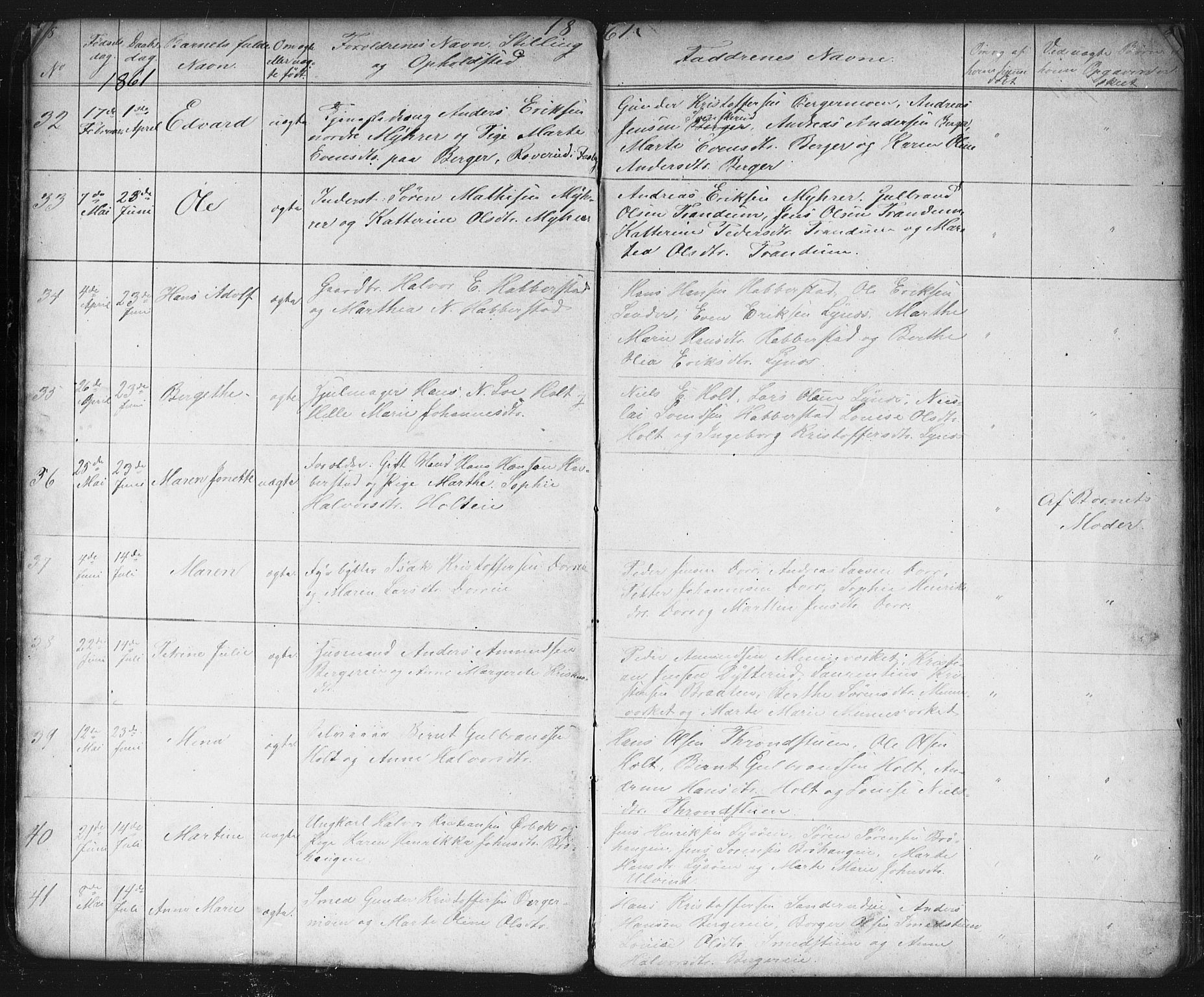 Eidsvoll prestekontor Kirkebøker, AV/SAO-A-10888/G/Gb/L0001: Parish register (copy) no. II 1, 1861-1877, p. 8-9