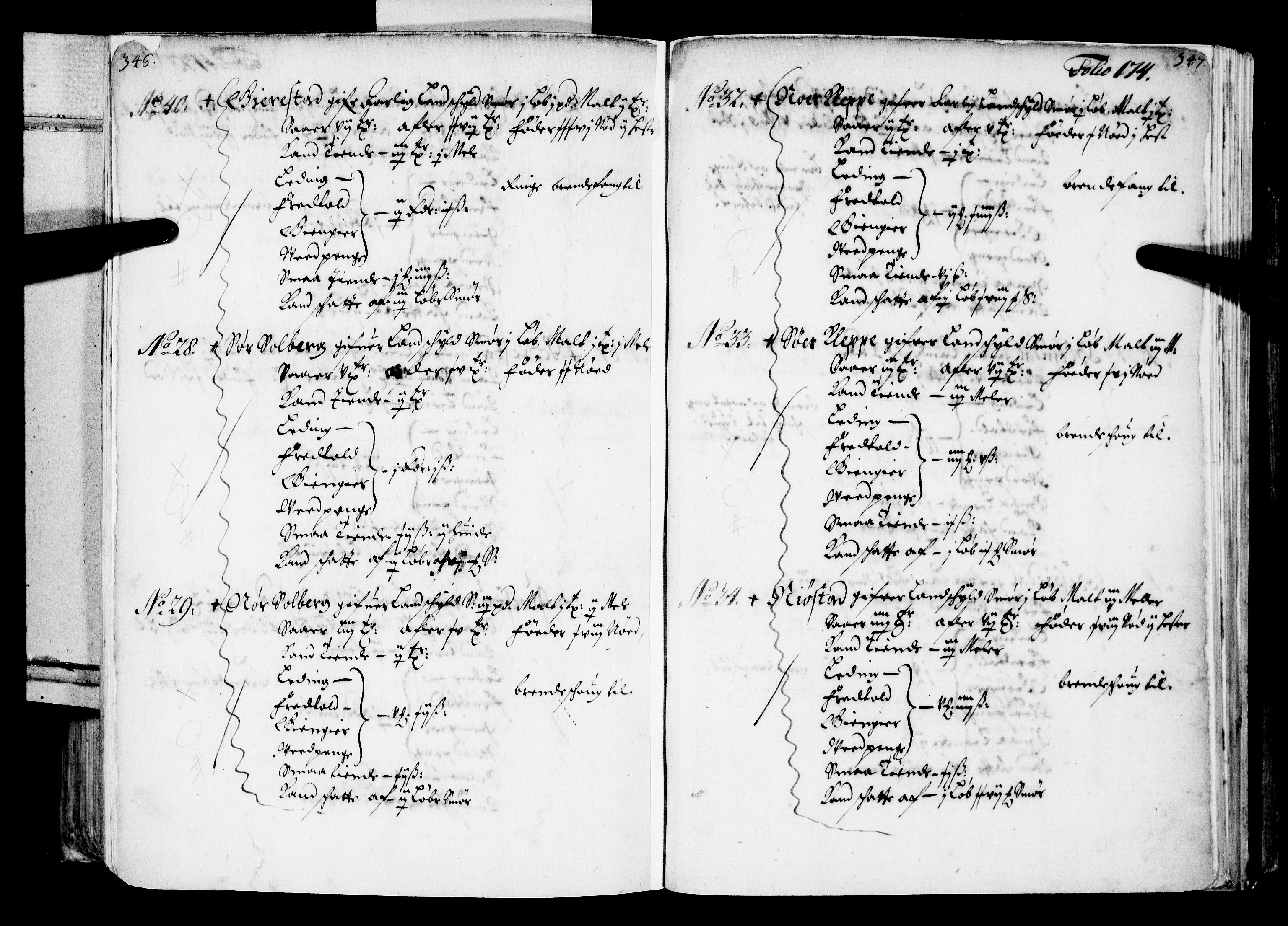 Rentekammeret inntil 1814, Realistisk ordnet avdeling, AV/RA-EA-4070/N/Nb/Nba/L0039: Nordhordland fogderi, 1667, p. 173b-174a