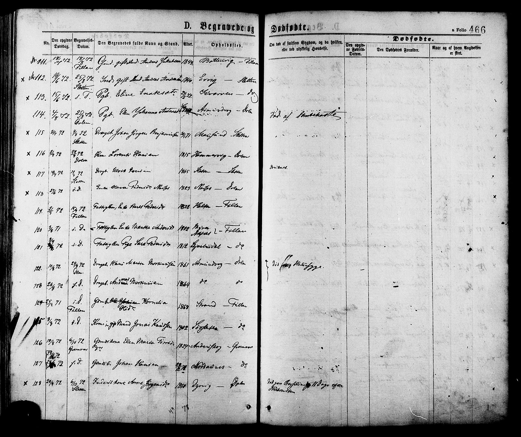 Ministerialprotokoller, klokkerbøker og fødselsregistre - Sør-Trøndelag, AV/SAT-A-1456/634/L0532: Parish register (official) no. 634A08, 1871-1881, p. 466