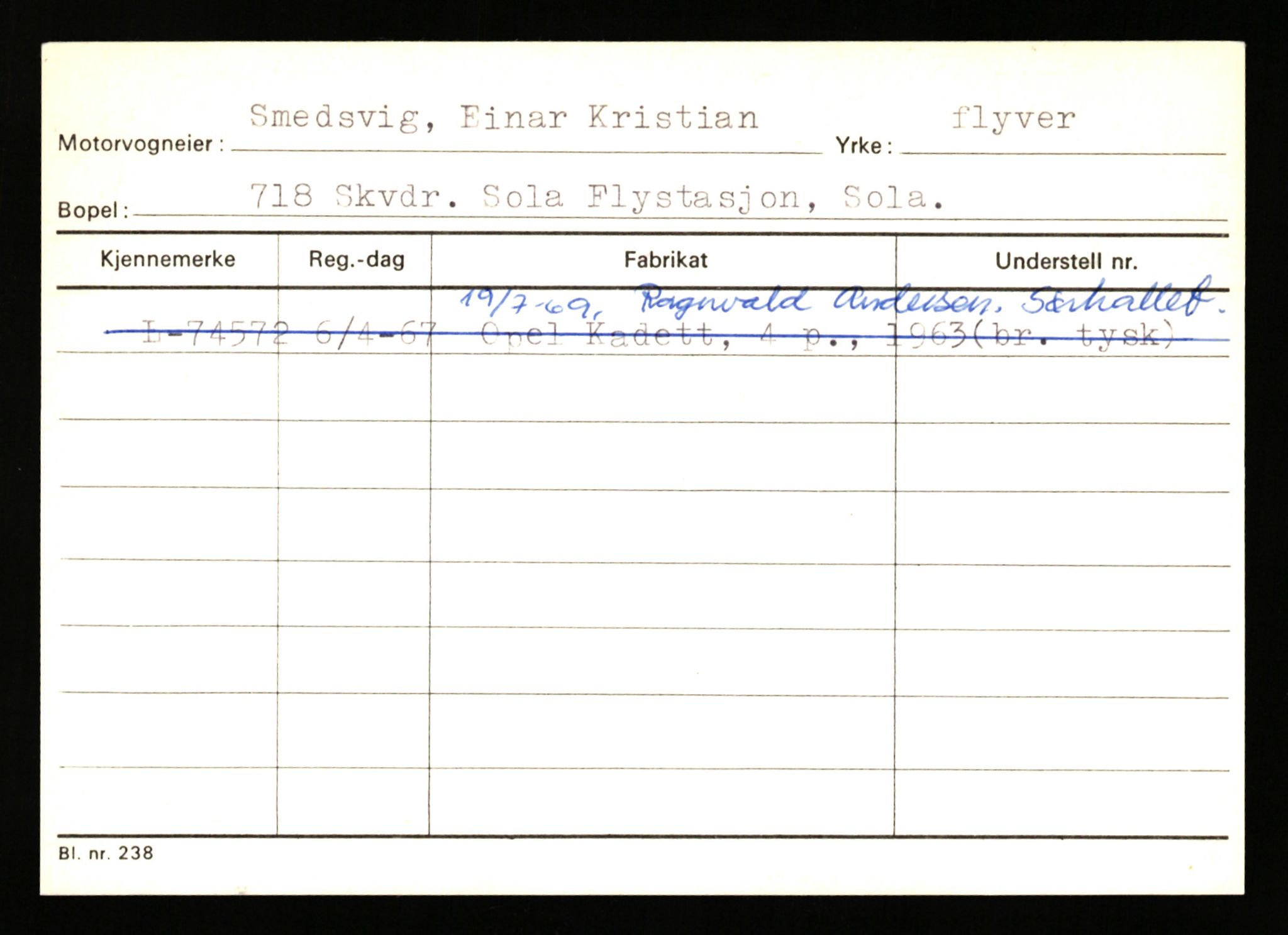 Stavanger trafikkstasjon, AV/SAST-A-101942/0/H/L0034: Skeie - Smines, 1930-1971, p. 3152