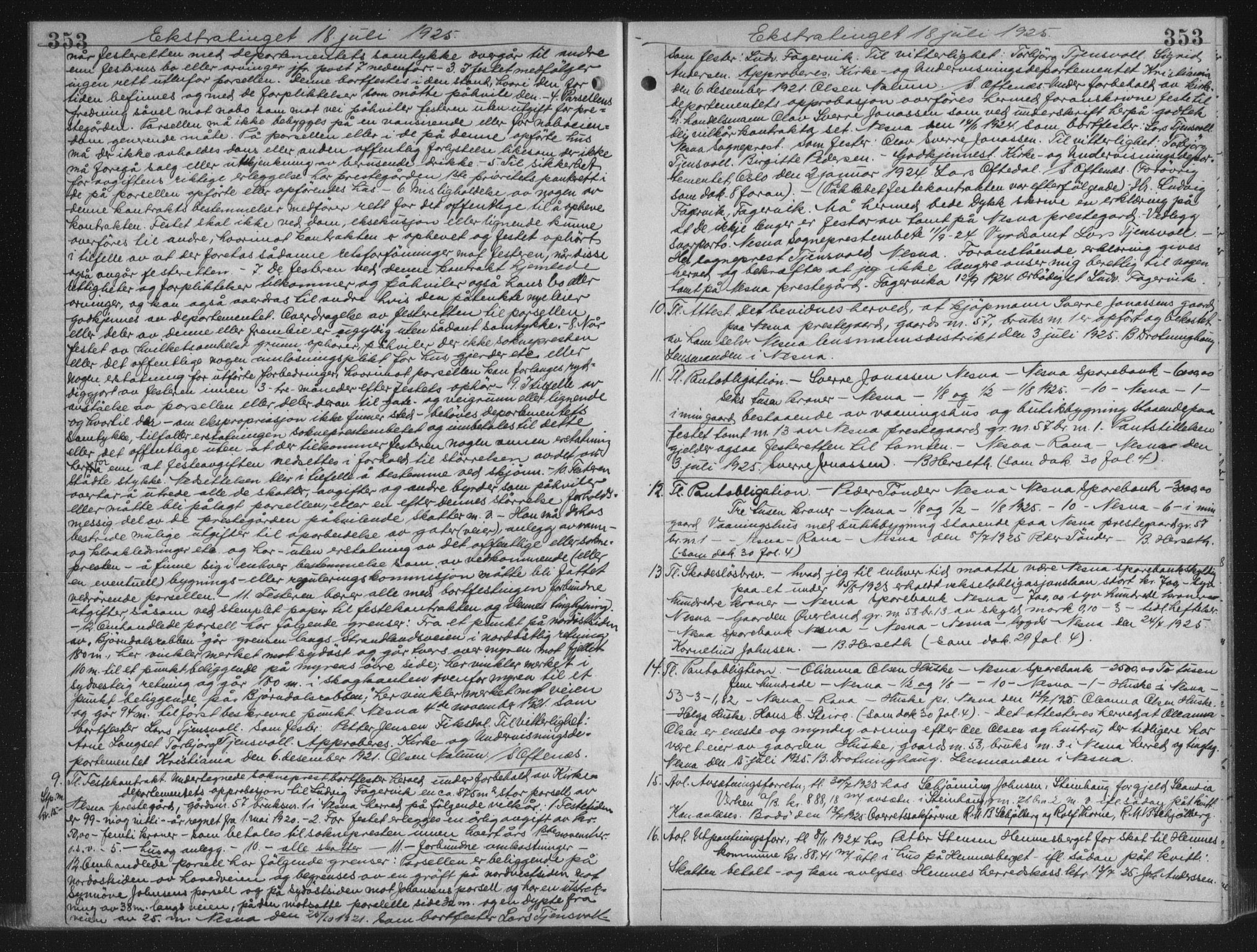 Rana sorenskriveri , AV/SAT-A-1108/1/2/2C/L0018: Mortgage book no. 18, 1923-1928, p. 353, Deed date: 18.07.1925