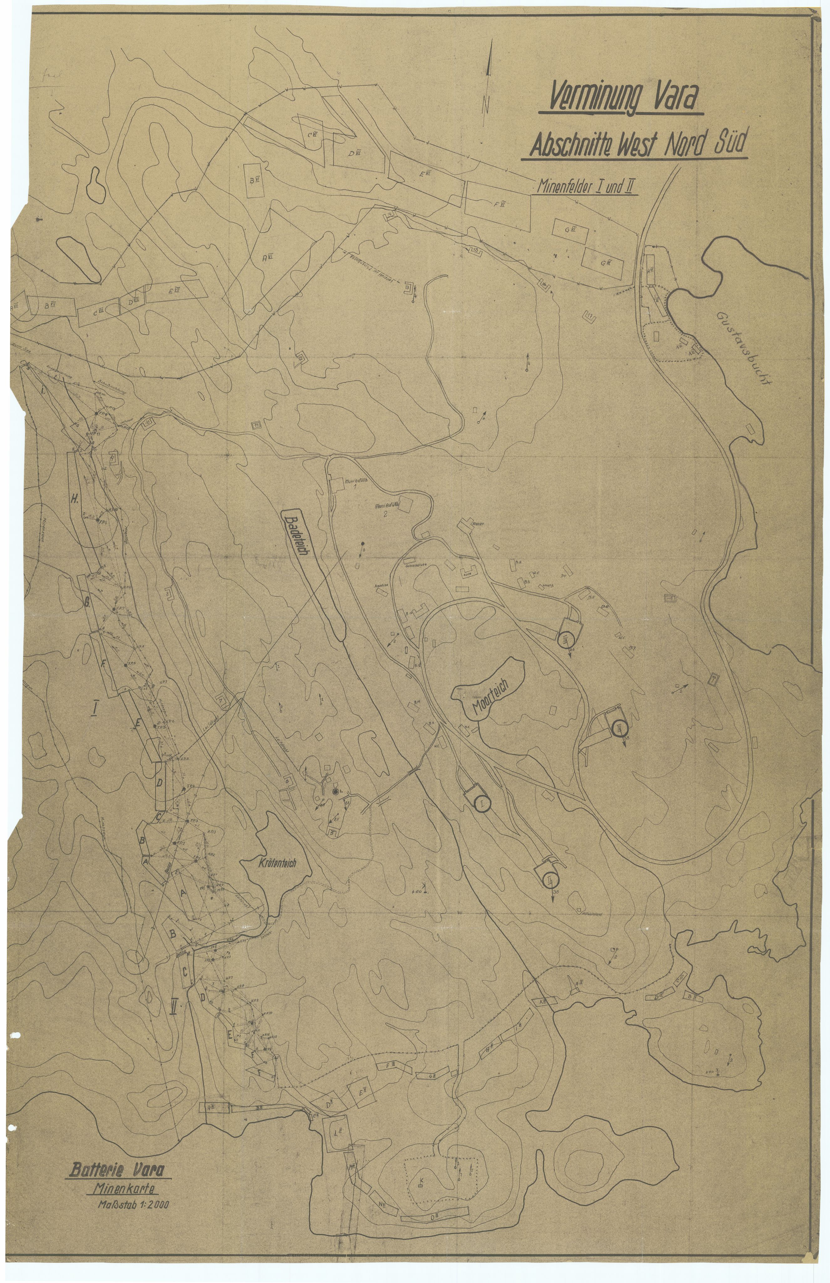 Forsvaret, Sørlandet sjøforsvarsdistrikt, AV/RA-RAFA-3266/F/Fb/Fbf/L0323: Tyske landminefelter, 1945, p. 89