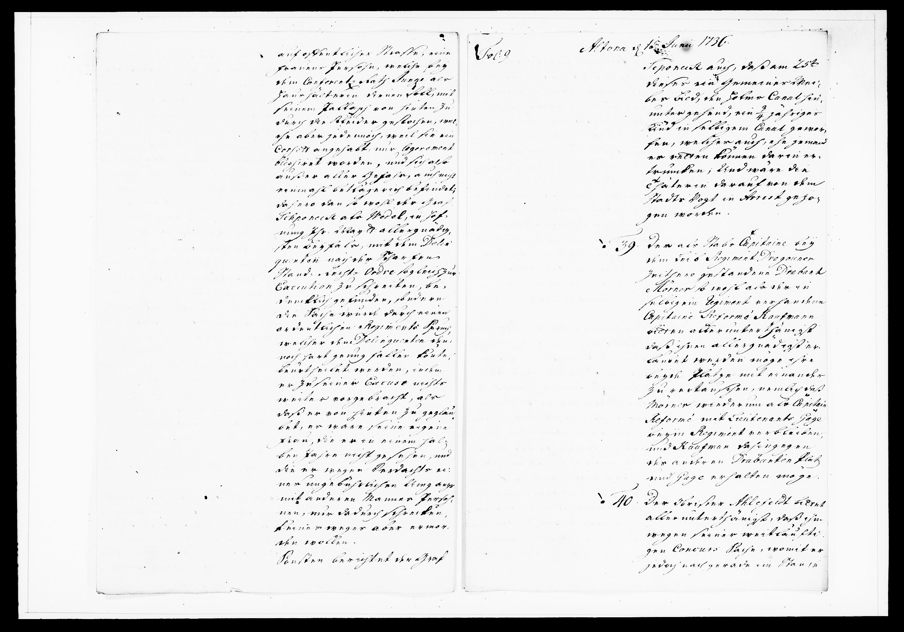 Krigskollegiet, Krigskancelliet, DRA/A-0006/-/1130-1137: Refererede sager, 1736, p. 215