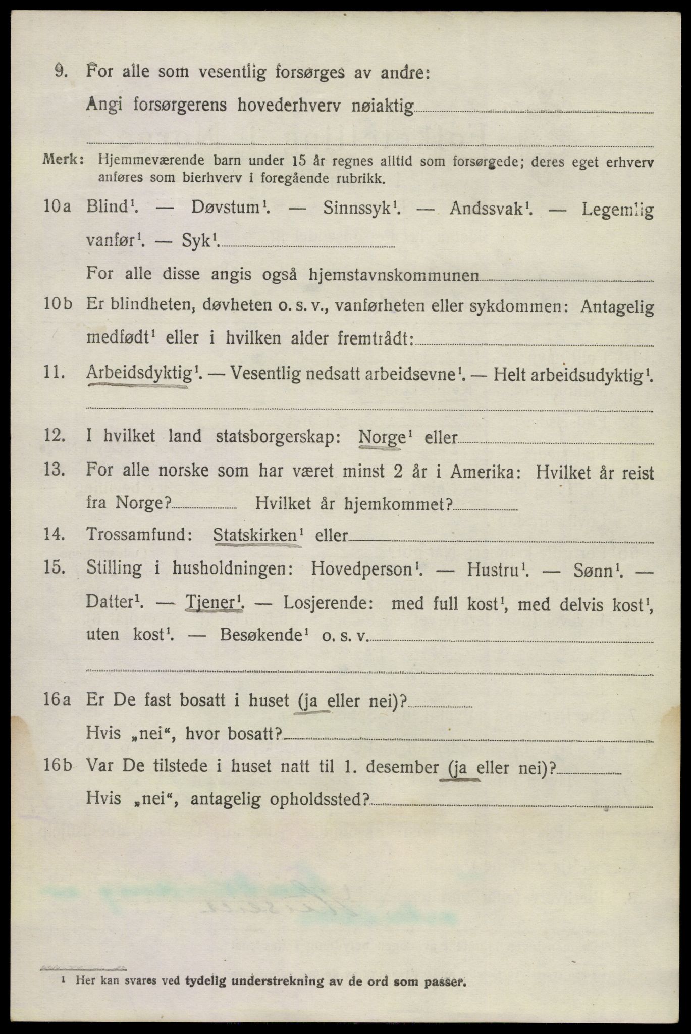 SAKO, 1920 census for Sandeherred, 1920, p. 20231