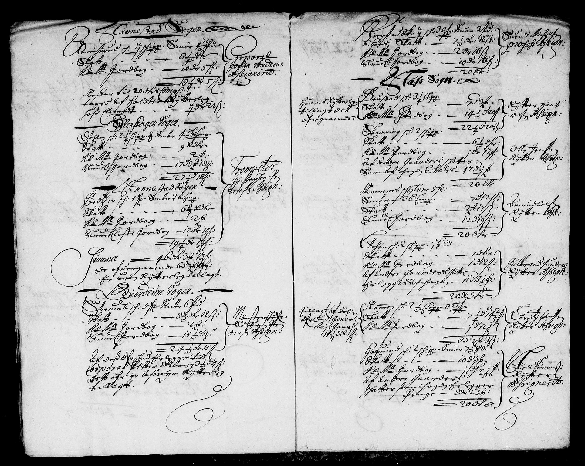 Rentekammeret inntil 1814, Reviderte regnskaper, Stiftamtstueregnskaper, Landkommissariatet på Akershus og Akershus stiftamt, AV/RA-EA-5869/R/Rb/L0106: Akershus stiftamt, 1673-1675