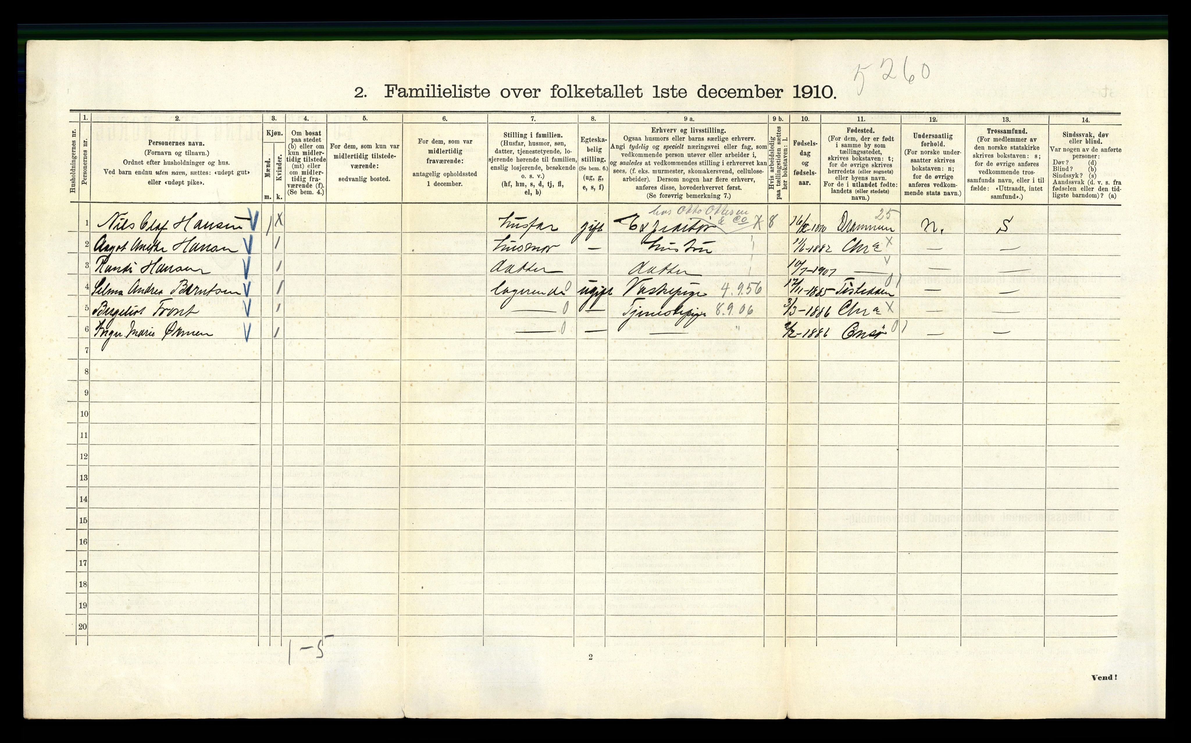 RA, 1910 census for Kristiania, 1910, p. 86666