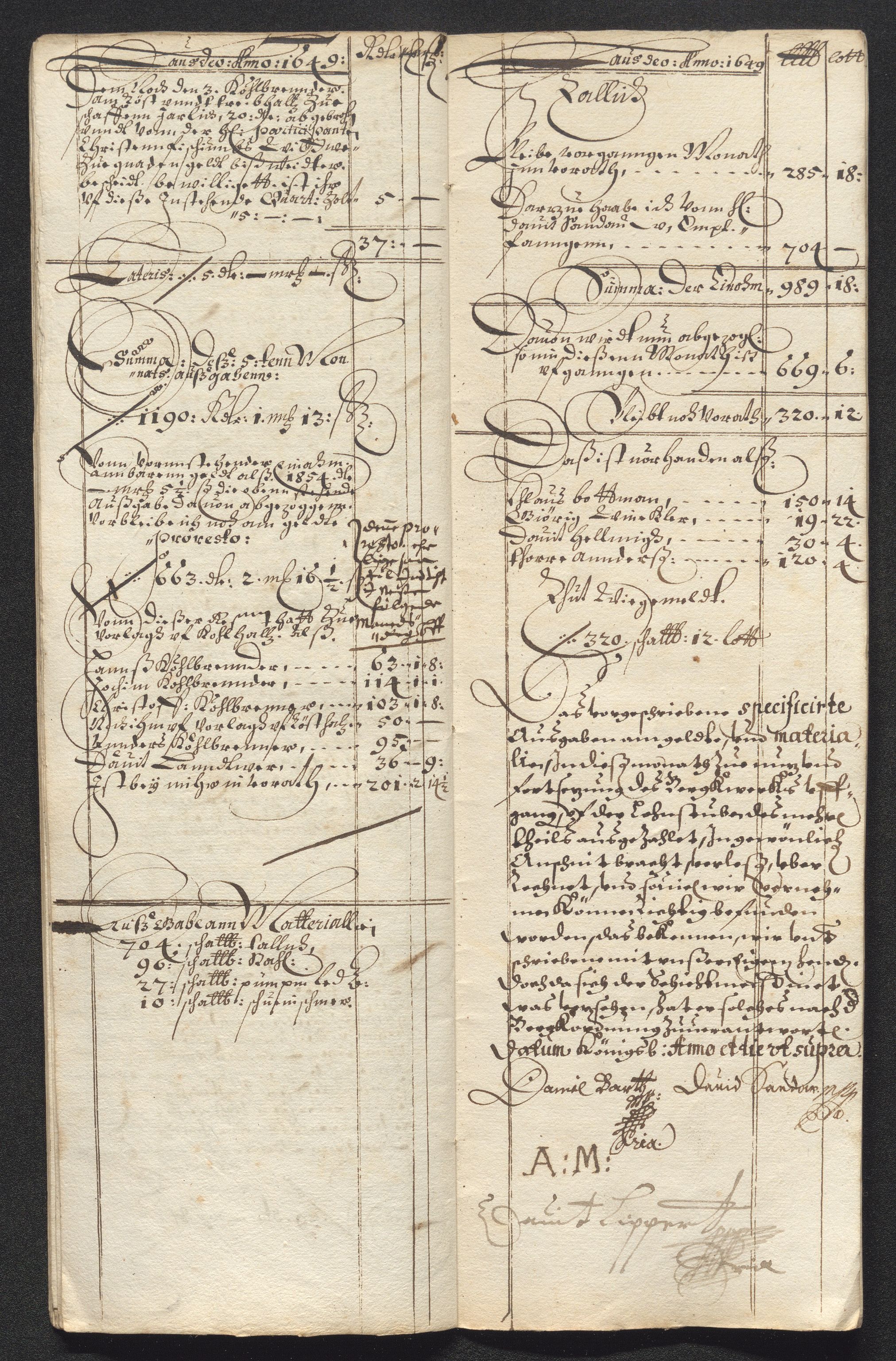 Kongsberg Sølvverk 1623-1816, SAKO/EA-3135/001/D/Dc/Dcd/L0023: Utgiftsregnskap for gruver m.m., 1649, p. 604