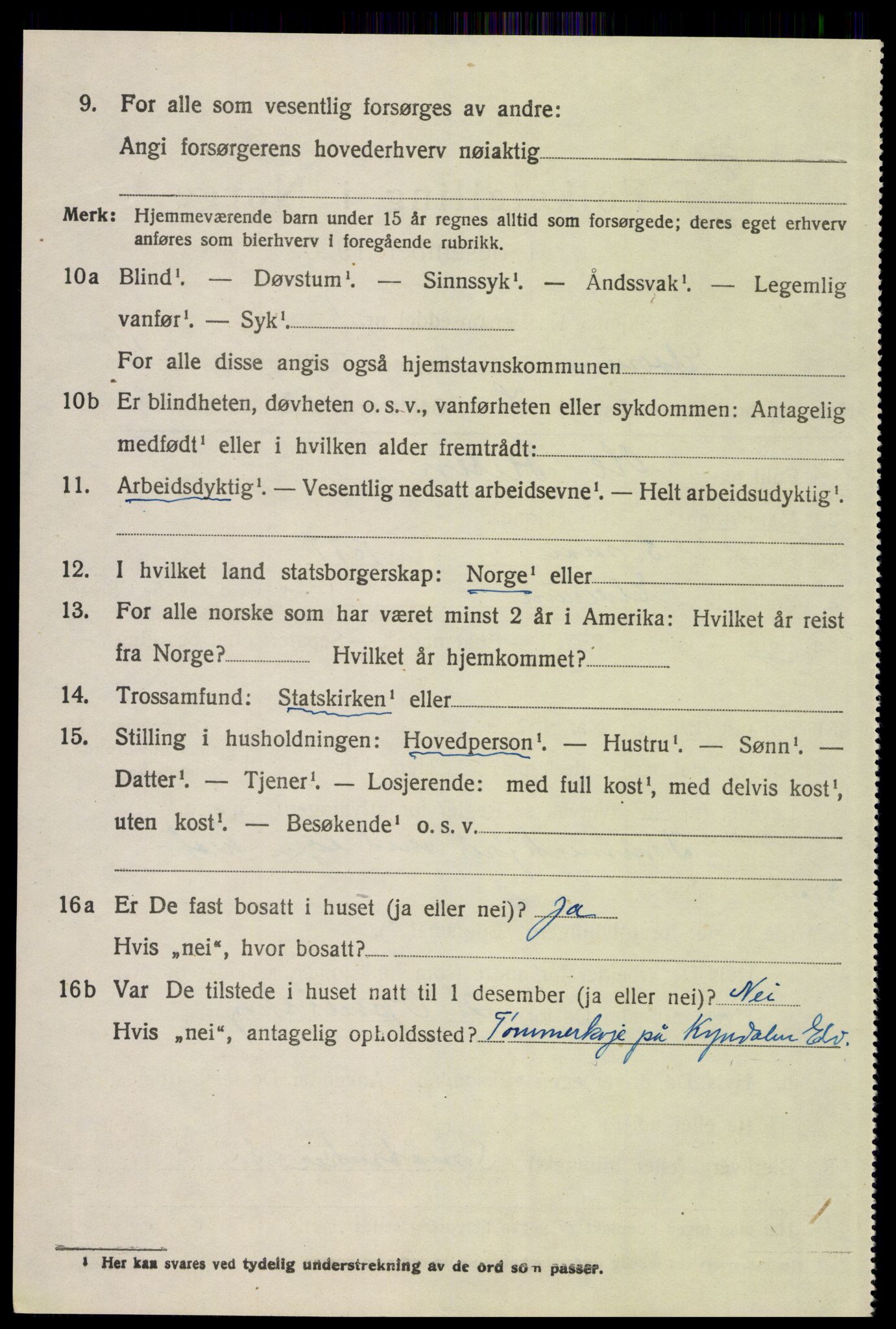 SAH, 1920 census for Elverum, 1920, p. 20873