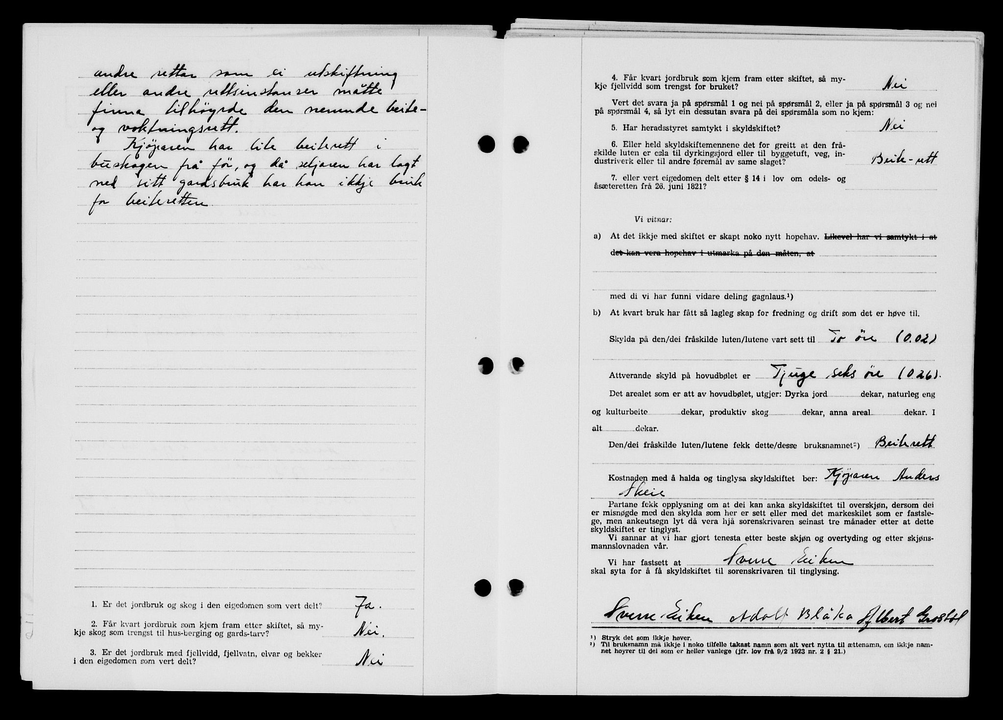 Lyngdal sorenskriveri, AV/SAK-1221-0004/G/Gb/L0678: Mortgage book no. A XXIV, 1958-1959, Diary no: : 974/1958