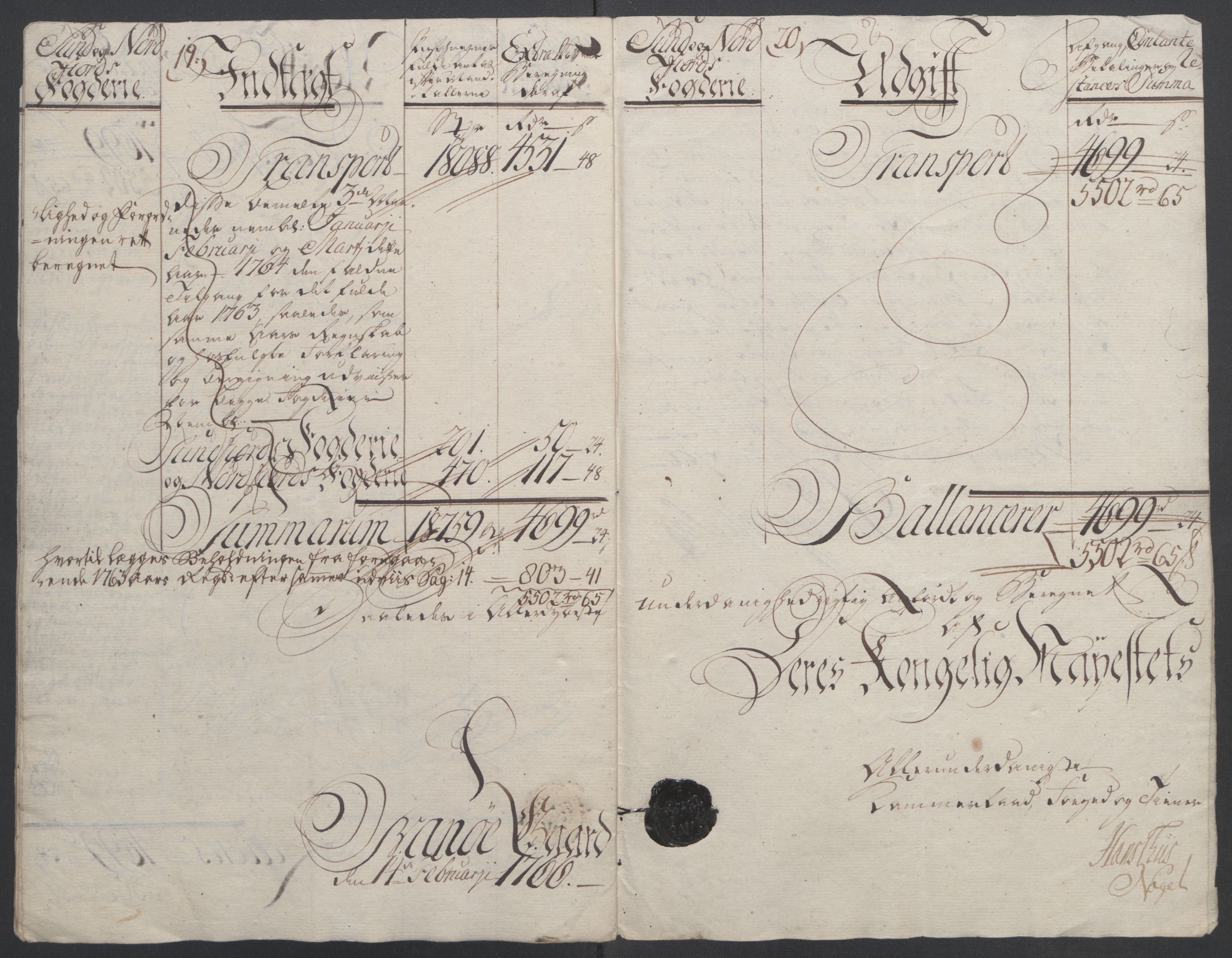 Rentekammeret inntil 1814, Reviderte regnskaper, Fogderegnskap, AV/RA-EA-4092/R53/L3550: Ekstraskatten Sunn- og Nordfjord, 1762-1771, p. 78