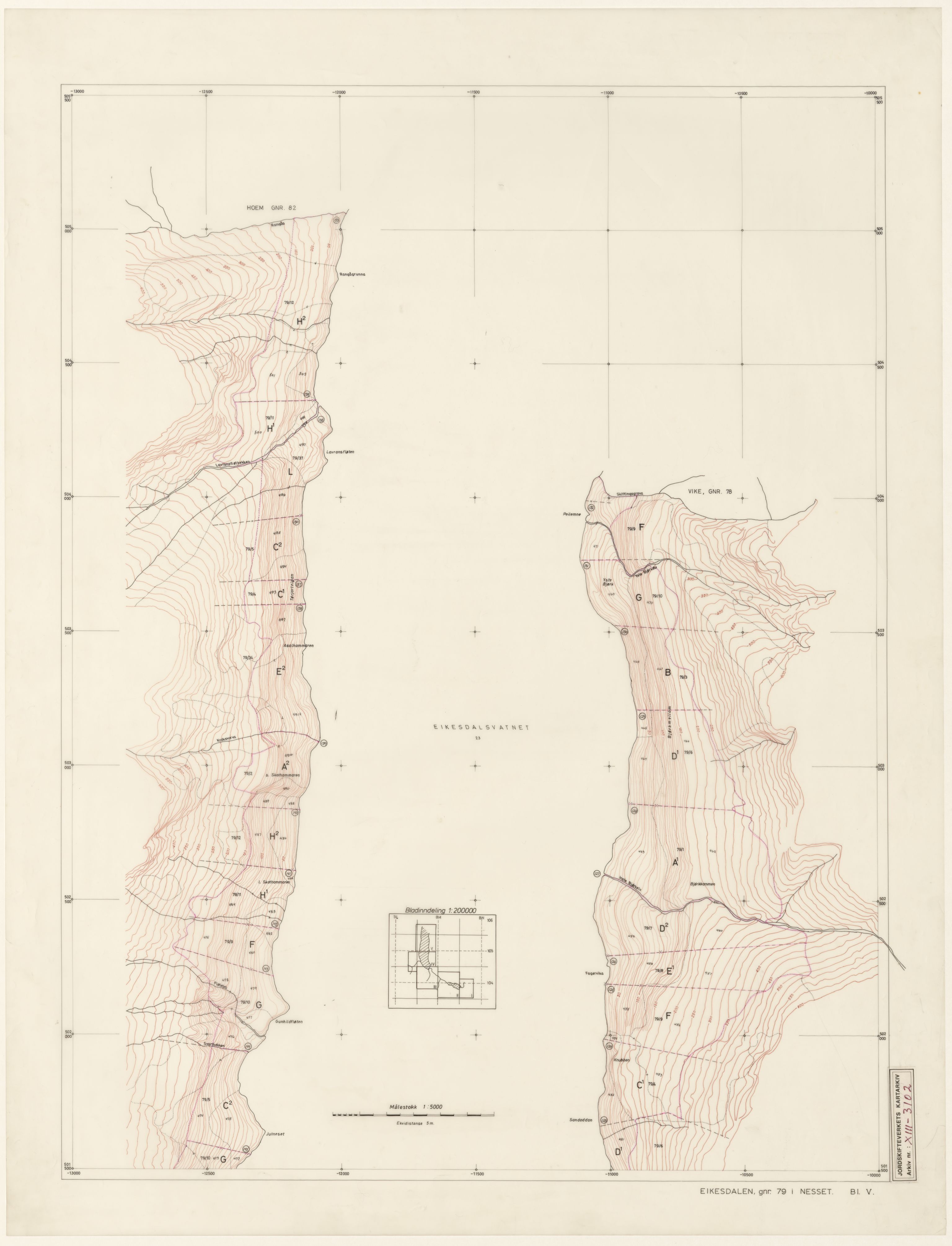 Jordskifteverkets kartarkiv, RA/S-3929/T, 1859-1988, p. 3915