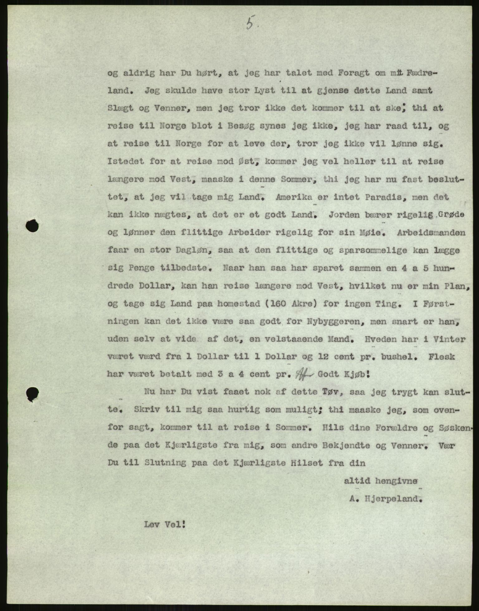 Samlinger til kildeutgivelse, Amerikabrevene, AV/RA-EA-4057/F/L0038: Arne Odd Johnsens amerikabrevsamling II, 1855-1900, p. 389