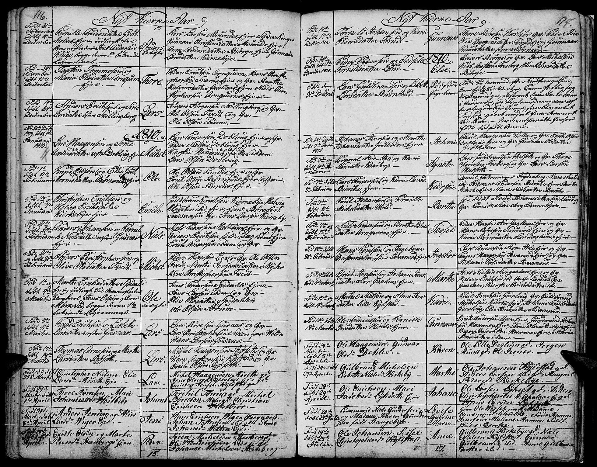 Vang prestekontor, Hedmark, SAH/PREST-008/H/Ha/Haa/L0002B: Parish register (official) no. 2B, 1789-1810, p. 116-117