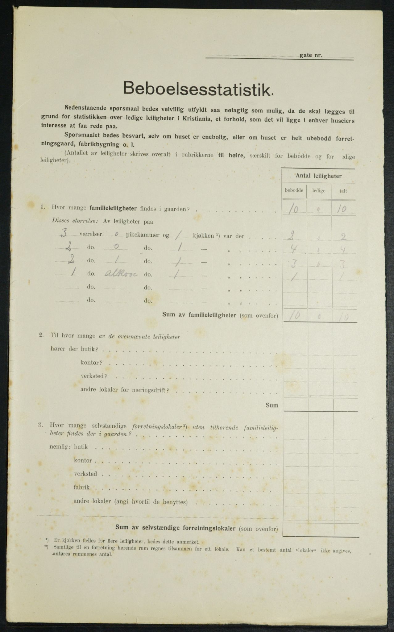 OBA, Municipal Census 1914 for Kristiania, 1914, p. 4323