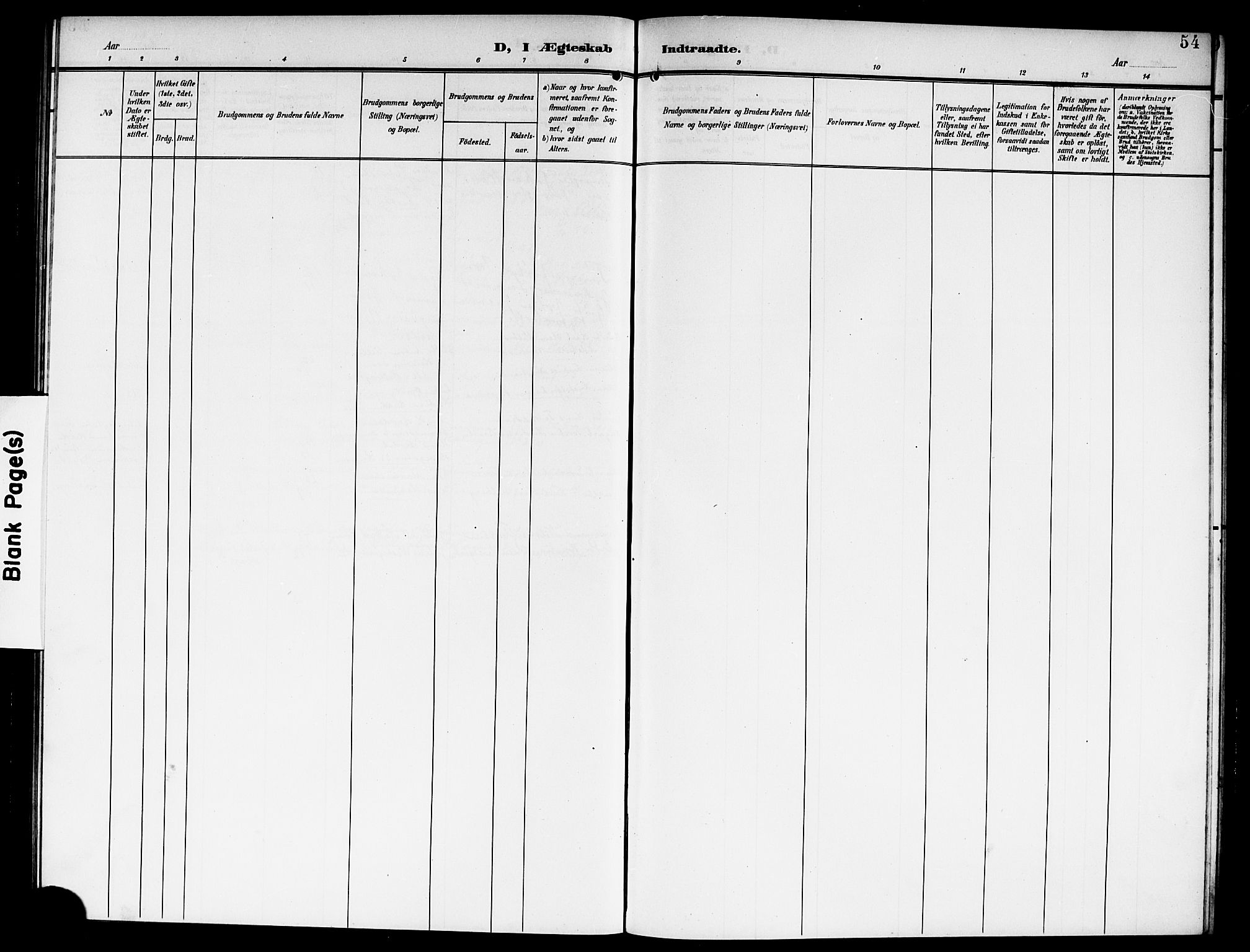 Fet prestekontor Kirkebøker, AV/SAO-A-10370a/G/Gb/L0005: Parish register (copy) no. II 5, 1904-1913, p. 54