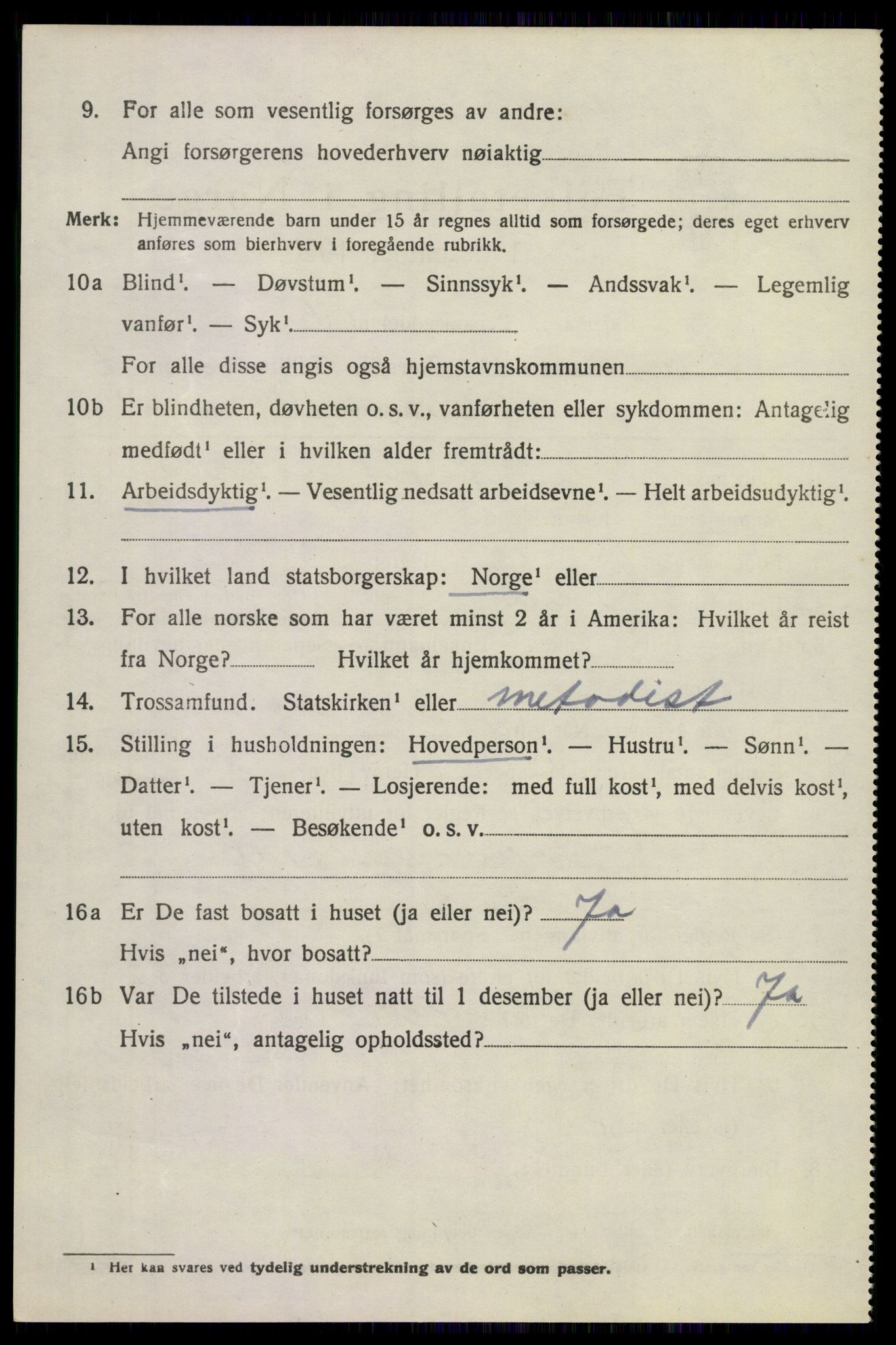 SAKO, 1920 census for Sandeherred, 1920, p. 7469